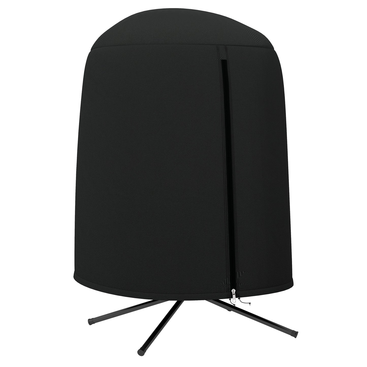 Hanging Egg Chair Cover, Outdoor Single Swing Chair Cover, Waterproof Anti-dust Furniture Protector with Zipper, 420D Oxford Fabric for Φ50.4" x 74.8" H Stand, Black