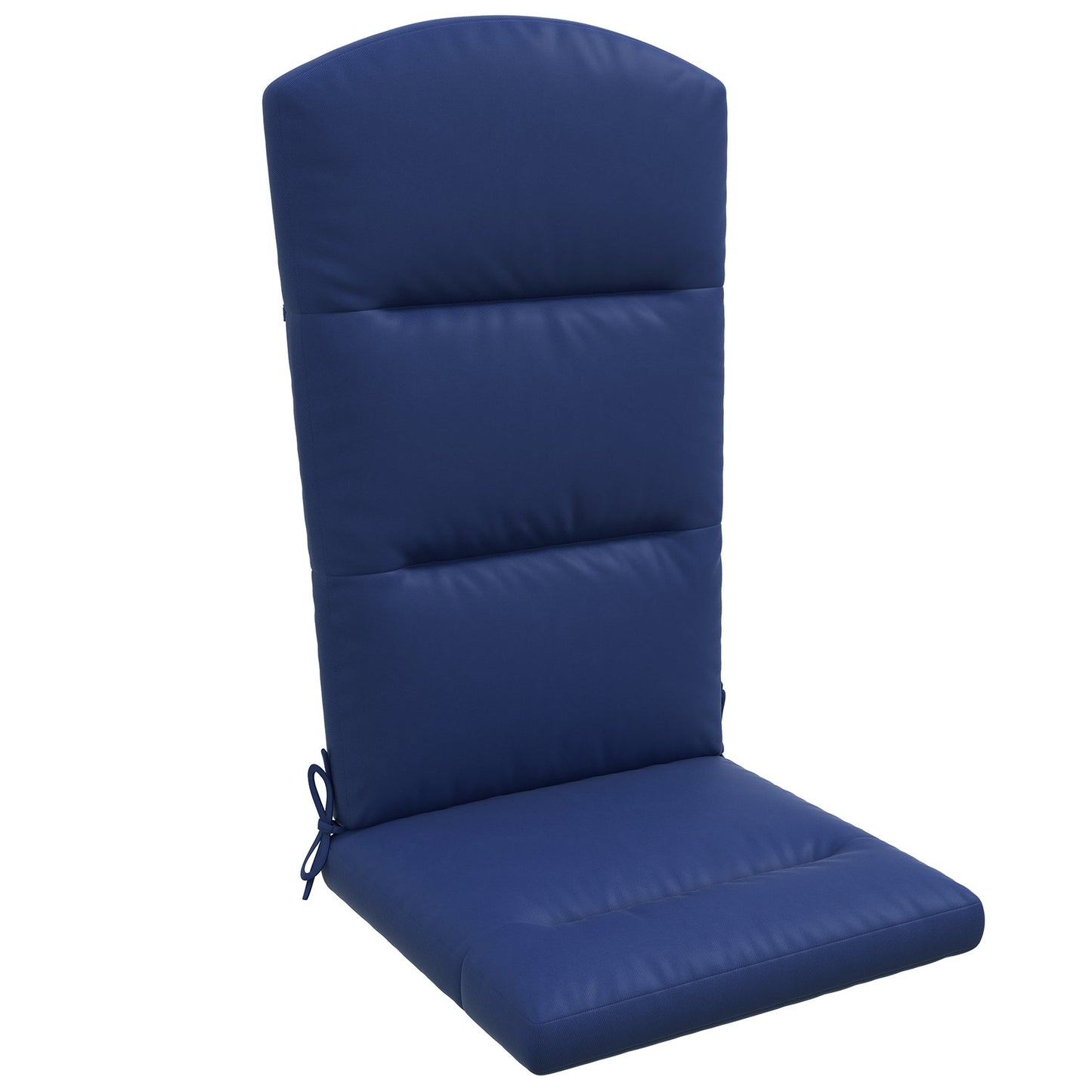 Outdoor Adirondack Chair Muskoka Chair Cushion, Patio Chair Cushion with Back Cushion and Ties, Water Repellent Replacement Seat Pads for Fire Pit Chairs, Blue
