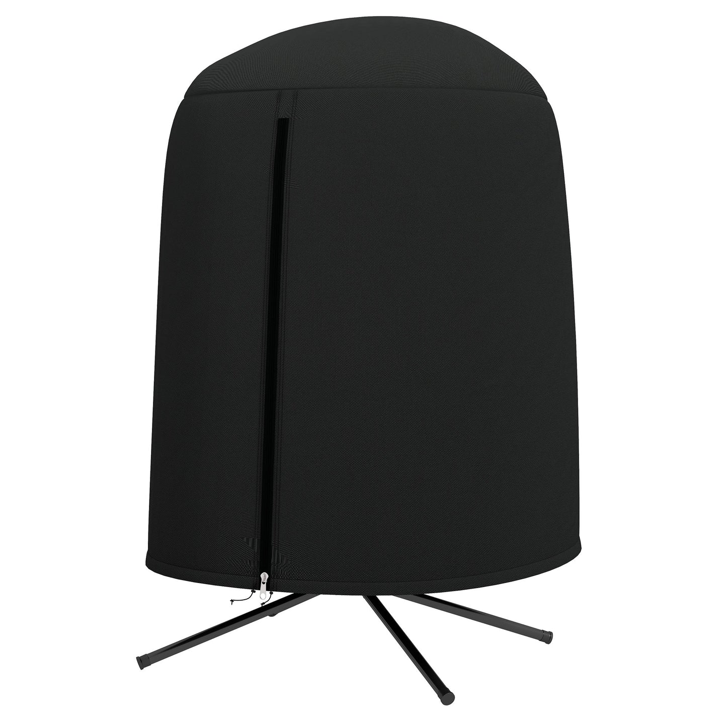 Hanging Egg Chair Cover, Outdoor Single Swing Chair Cover, Waterproof Anti-dust Furniture Protector with Zipper, 420D Oxford Fabric for Φ50.4" x 74.8" H Stand, Black