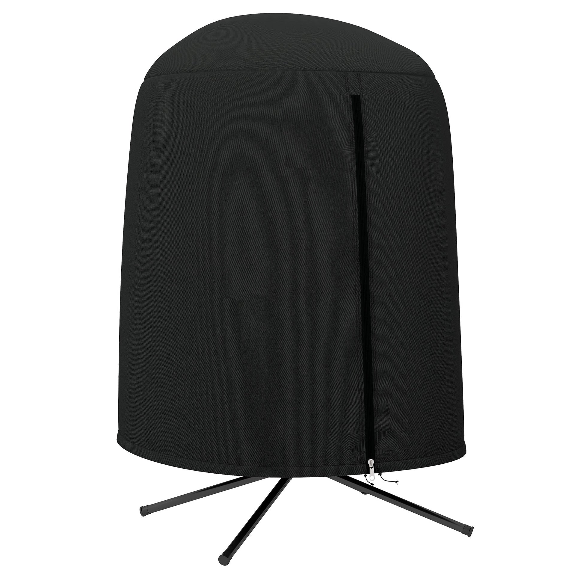 Hanging Egg Chair Cover, Outdoor Single Swing Chair Cover, Waterproof Anti-dust Furniture Protector with Zipper, 420D Oxford Fabric for Φ50.4" x 74.8" H Stand, Black