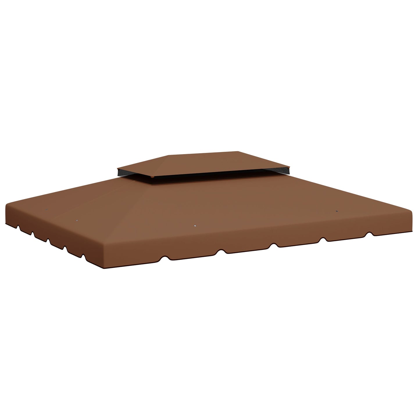 13.1' x 9.8' Gazebo Replacement Canopy, Gazebo Top Cover with Double Vented Roof for Garden Patio Outdoor TOP ONLY, Coffee