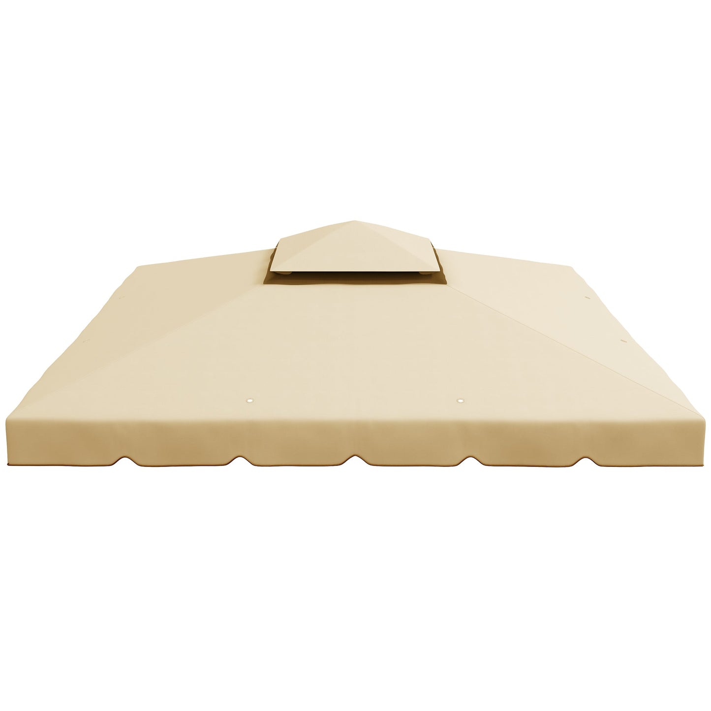 9.8' x 9.8' Gazebo Replacement Canopy, Gazebo Top Cover with Double Vented Roof for Garden Patio Outdoor TOP ONLY, Beige