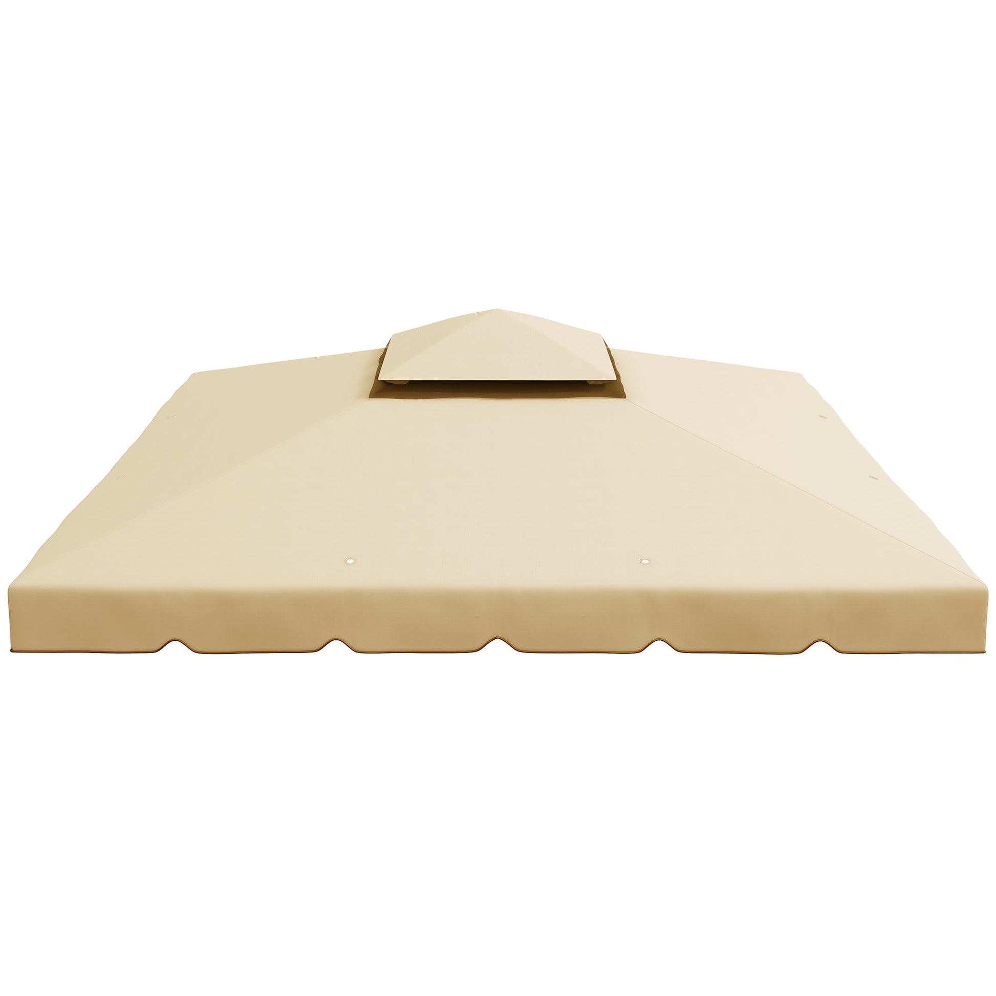 9.8' x 9.8' Gazebo Replacement Canopy, Gazebo Top Cover with Double Vented Roof for Garden Patio Outdoor TOP ONLY, Beige