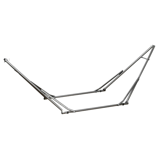 Foldable Hammock Stand Only, 2-in-1 Adjustable Portable Hammock Stand Clothes Drying Rack with Carrying Bag and Steel Frame for Indoor, Outdoor, Camping, Black