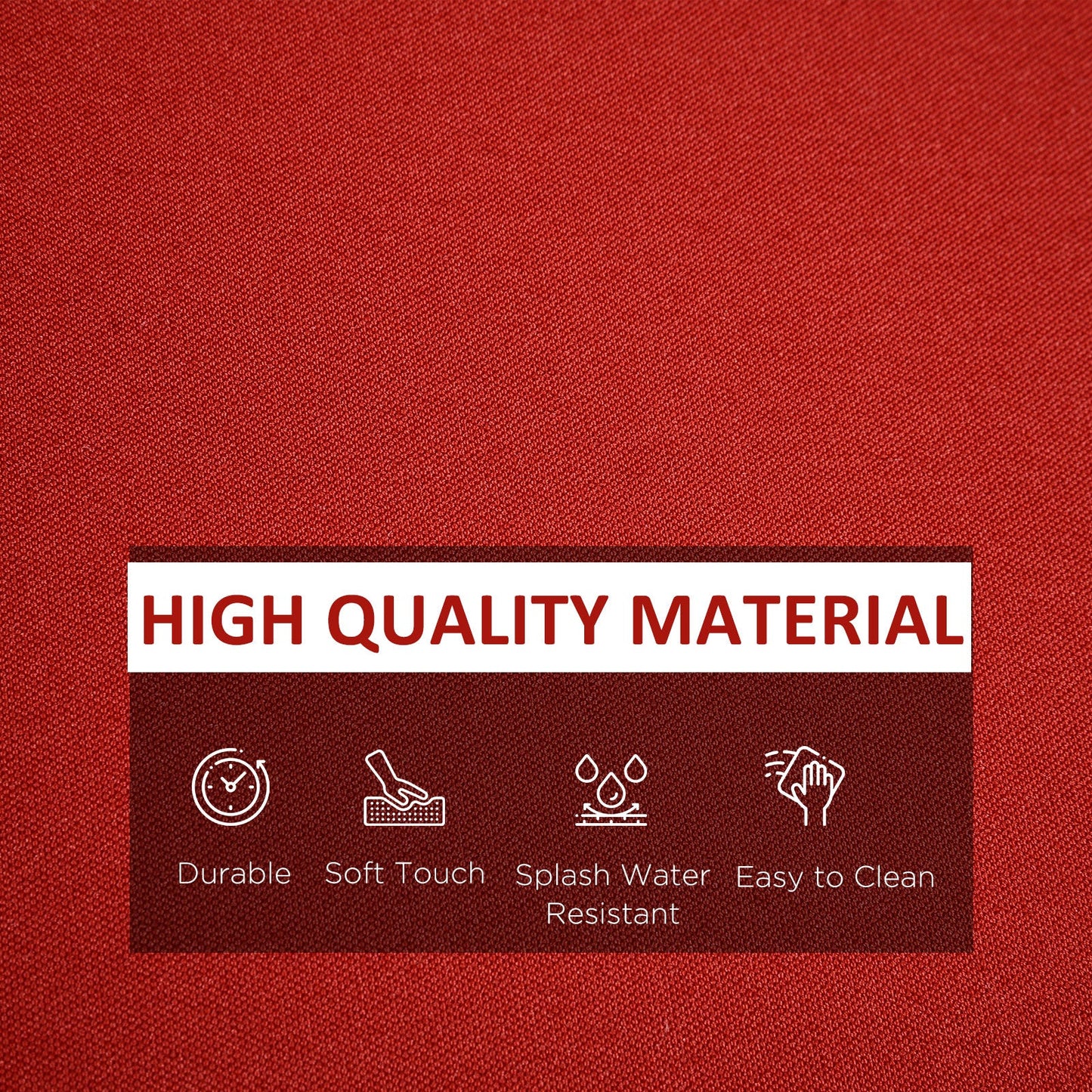 14Pcs Outdoor Cushion Covers, Patio Cushion Covers Replacement for Rattan Sofa Set - No Cushion Included, Red