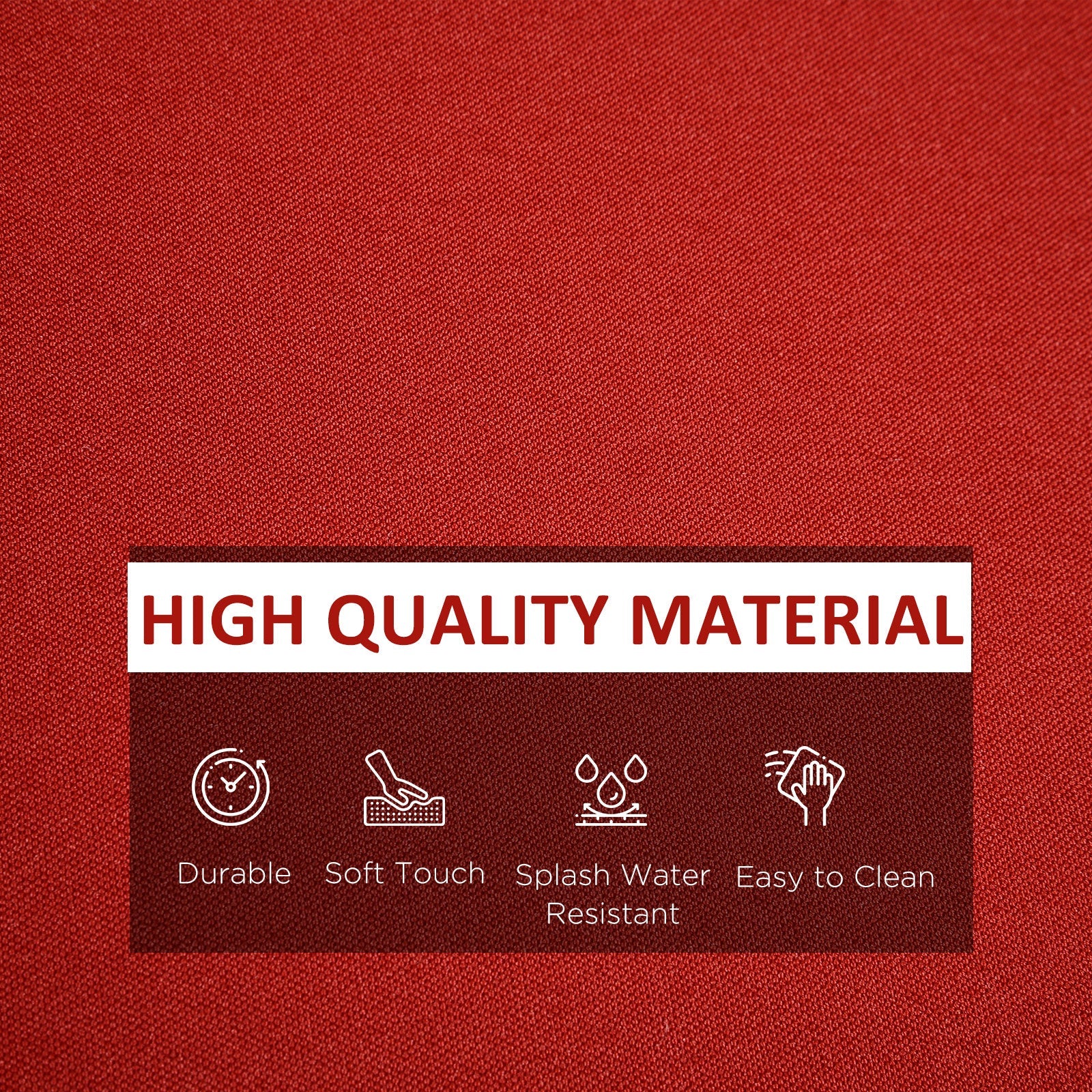 14Pcs Outdoor Cushion Covers, Patio Cushion Covers Replacement for Rattan Sofa Set - No Cushion Included, Red