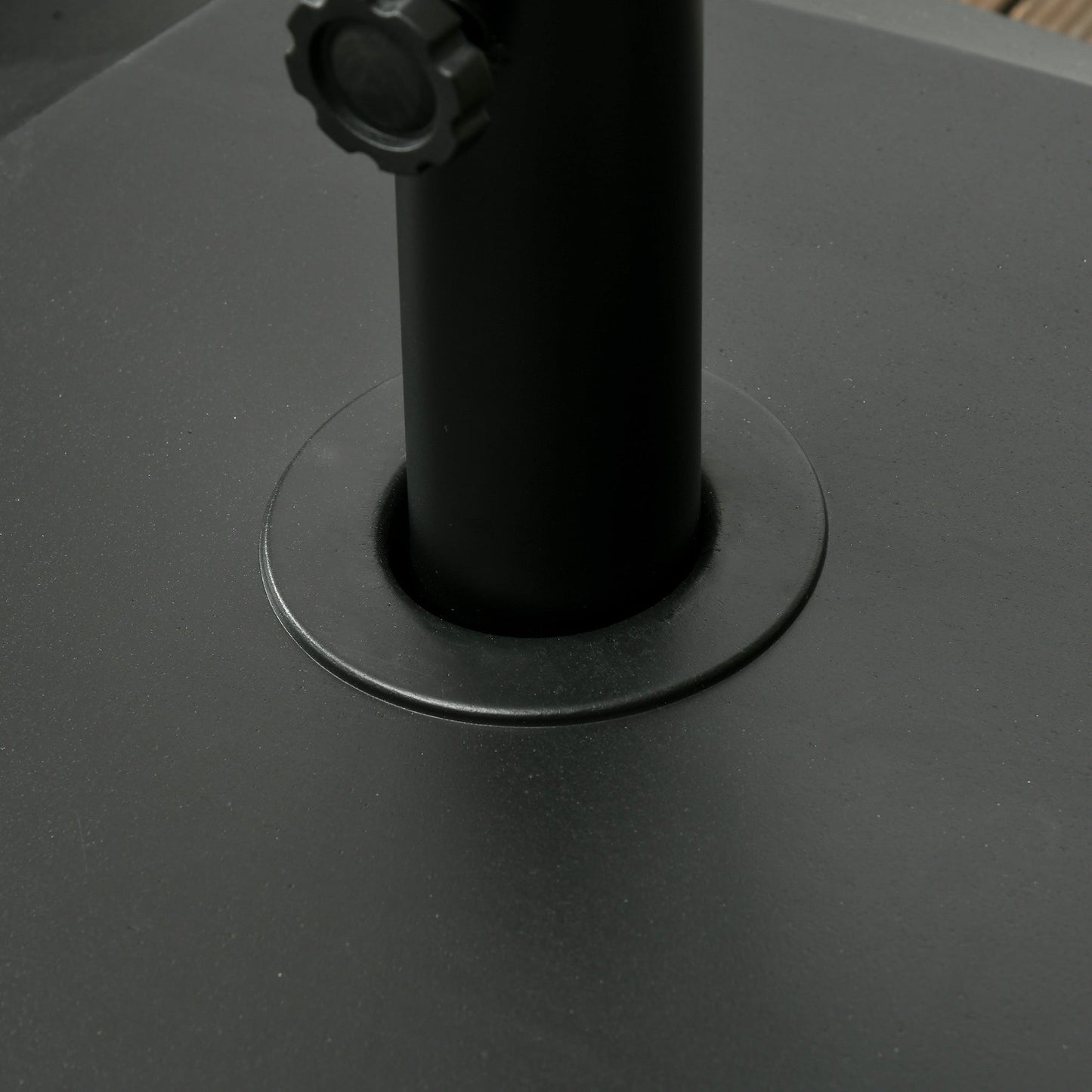 132 lb Heavy Duty Patio Umbrella Base with Wheels, Sand and Water Filled Umbrella Stand, Square Market Umbrella Base for Outdoor, Garden, Backyard, Black
