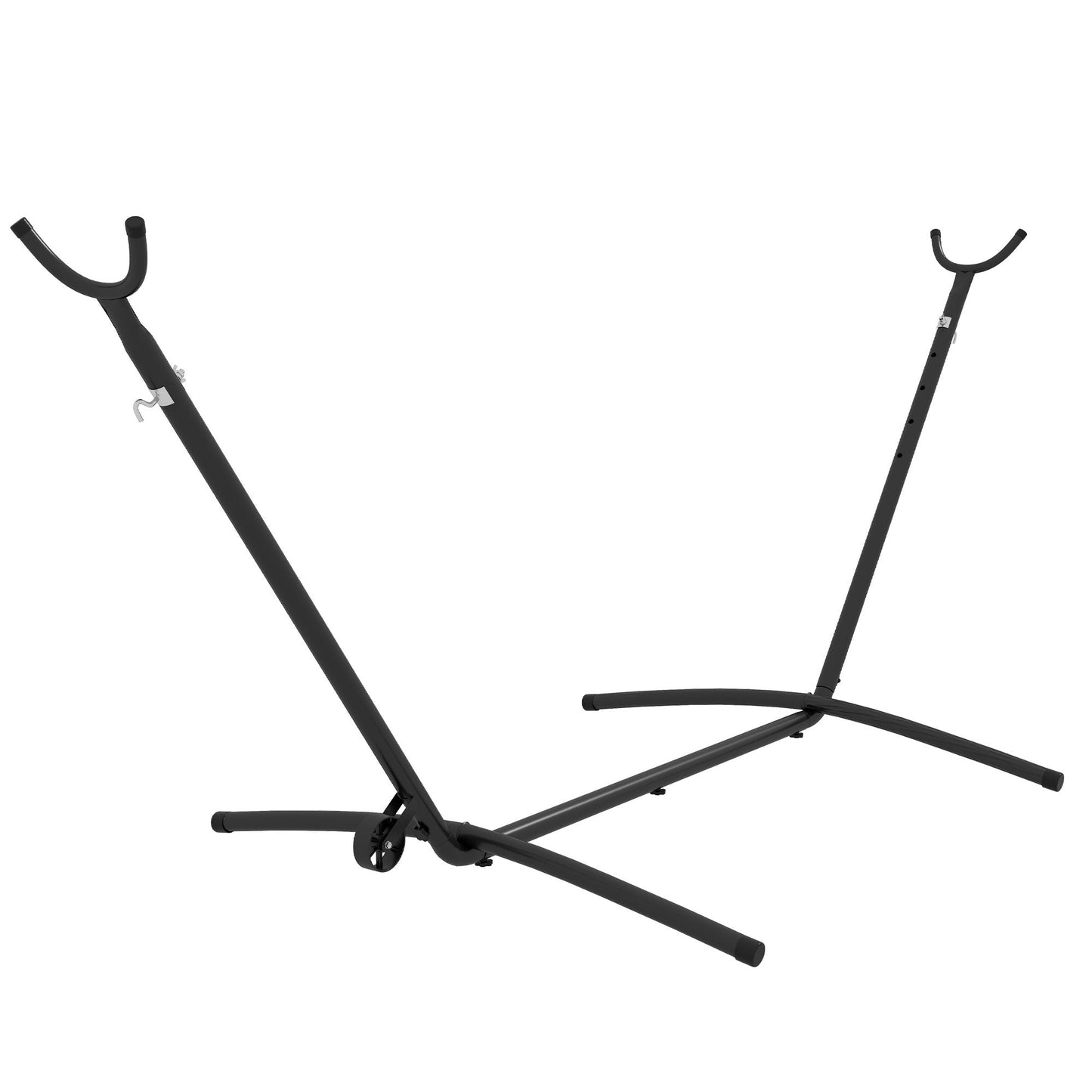 9.5ft Hammock Stand Only, Portable Hammock with Wheels, Adjustable Hammock Net Stand, for String-style, Brazilian-style, Flat-style, Rope-style Hammocks, Black