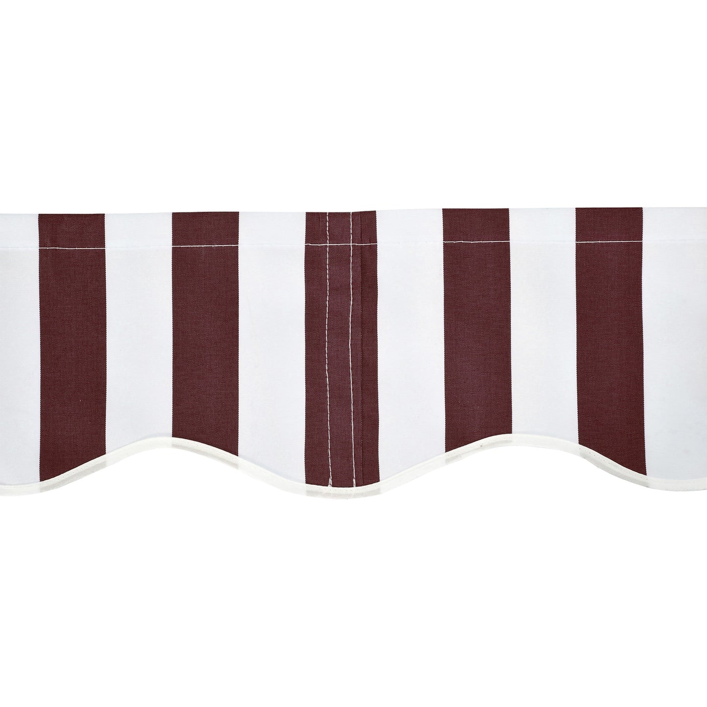9' x 8' Retractable Awning Fabric Replacement Outdoor Sunshade Canopy Awning Cover, UV Protection, Red and White