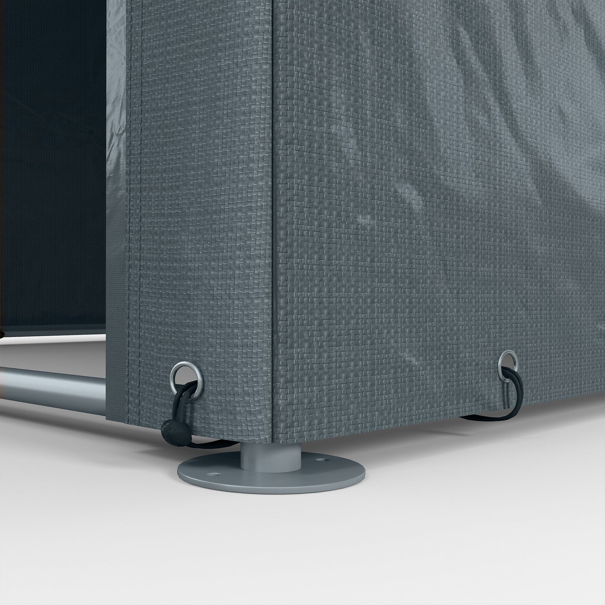 5.2 x 7.2 ft Portable Shed, Outdoor Storage Shed Bike Tent with Waterproof Cover, Galvanized Steel Frame & Roll-up Door for Bikes, Garden Tools, Motorcycles, Dark Grey
