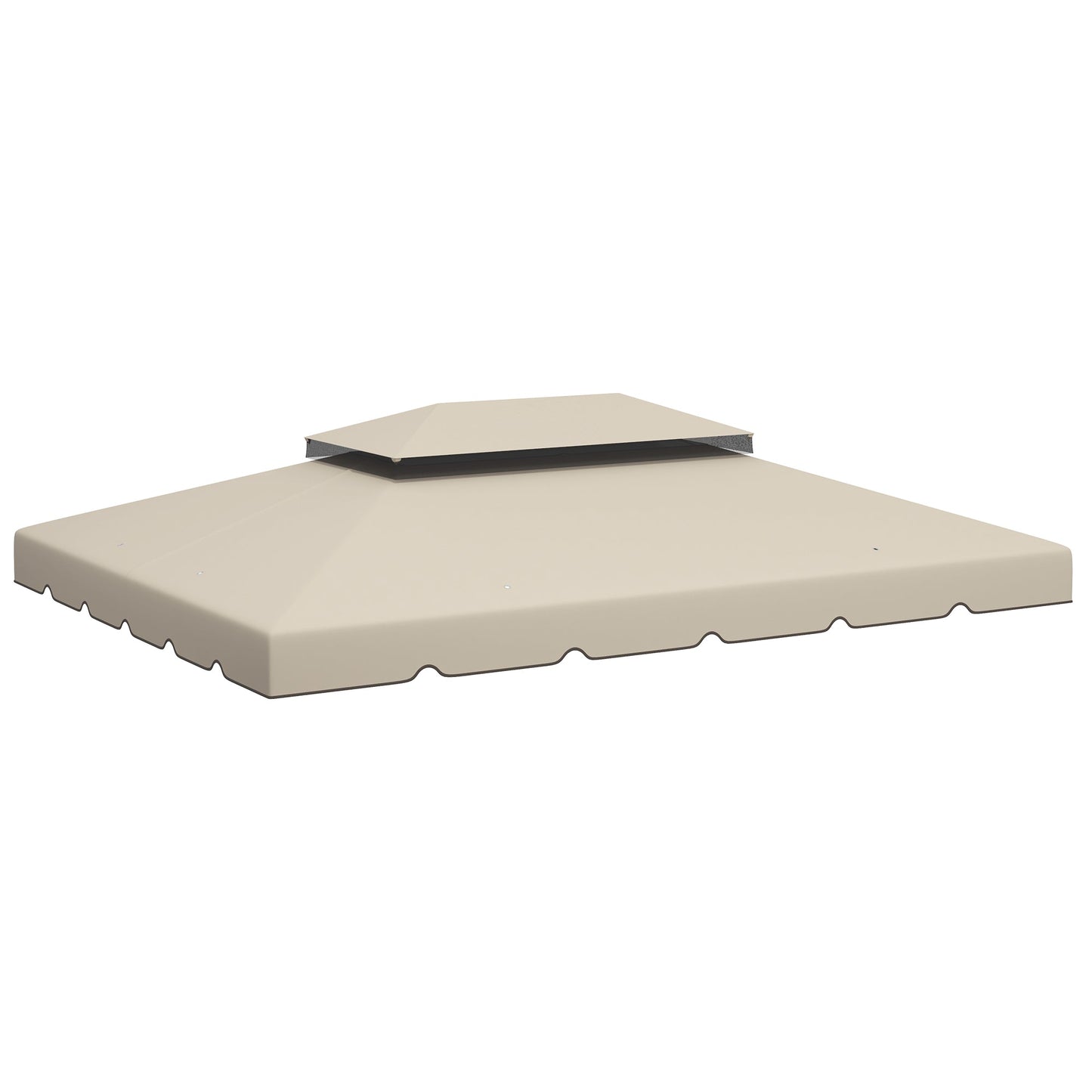13.1' x 9.8' Gazebo Replacement Canopy, Gazebo Top Cover with Double Vented Roof for Garden Patio Outdoor TOP ONLY, Beige