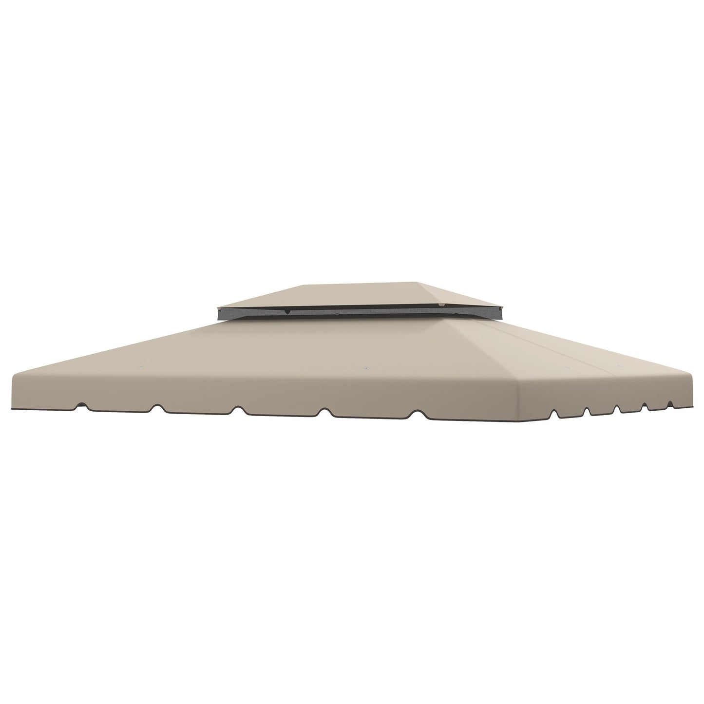 13.1' x 9.8' Gazebo Replacement Canopy, Gazebo Top Cover with Double Vented Roof for Garden Patio Outdoor TOP ONLY, Beige
