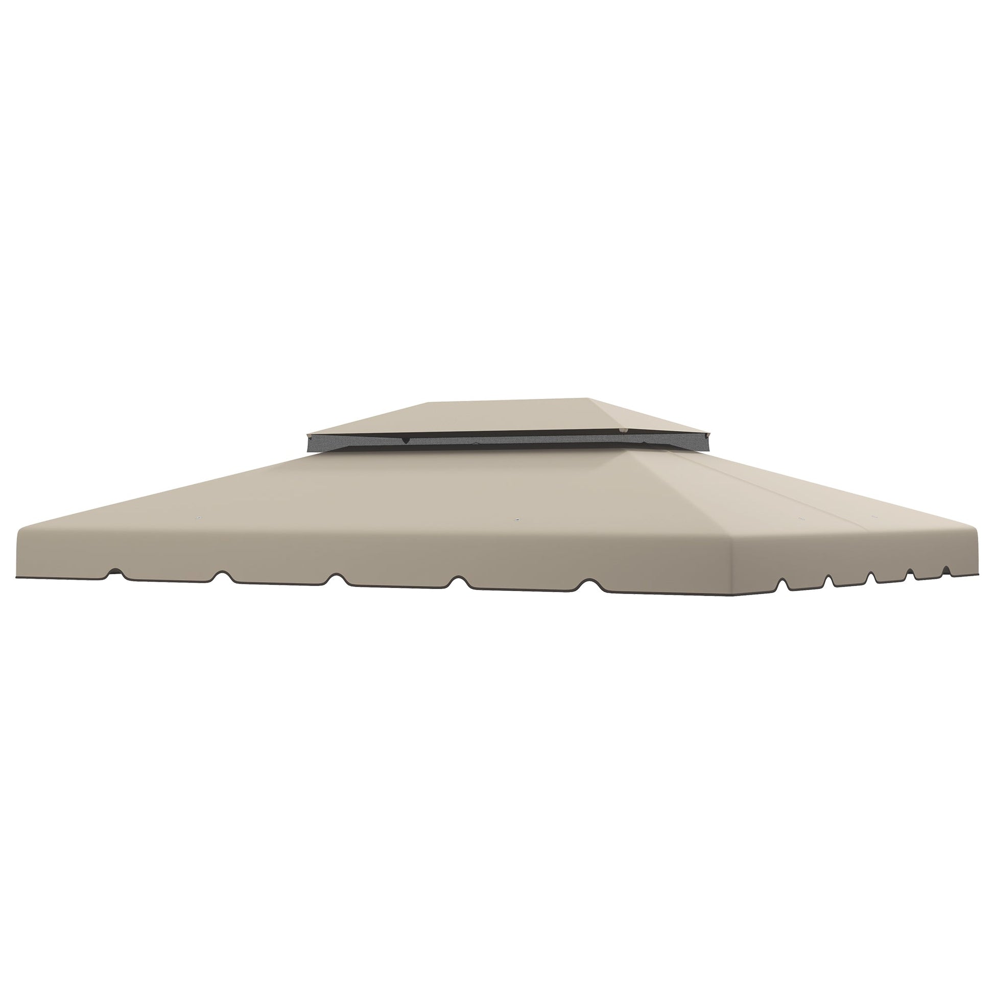 13.1' x 9.8' Gazebo Replacement Canopy, Gazebo Top Cover with Double Vented Roof for Garden Patio Outdoor TOP ONLY, Beige