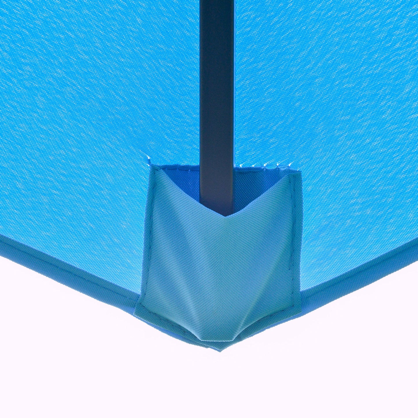 9FT 3 Tiers Patio Umbrella Outdoor Market Umbrella with Crank, Push Button Tilt for Deck, Backyard and Lawn, Sky Blue