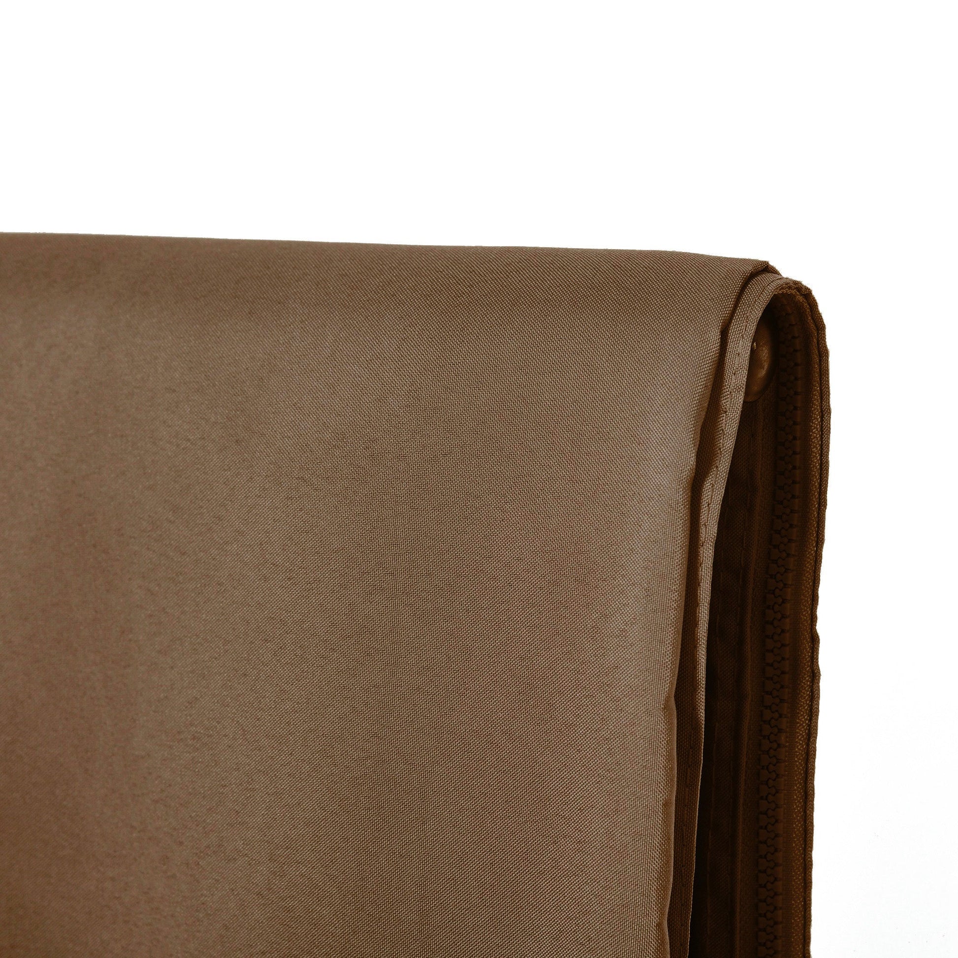 Replacement Gazebo Curtains with Zipper, 4-Panel Universal Gazebo Privacy Sidewall for Most 10' x 13' Gazebo Canopy Pavillion, Hooks/C-Rings Included, Dark Brown