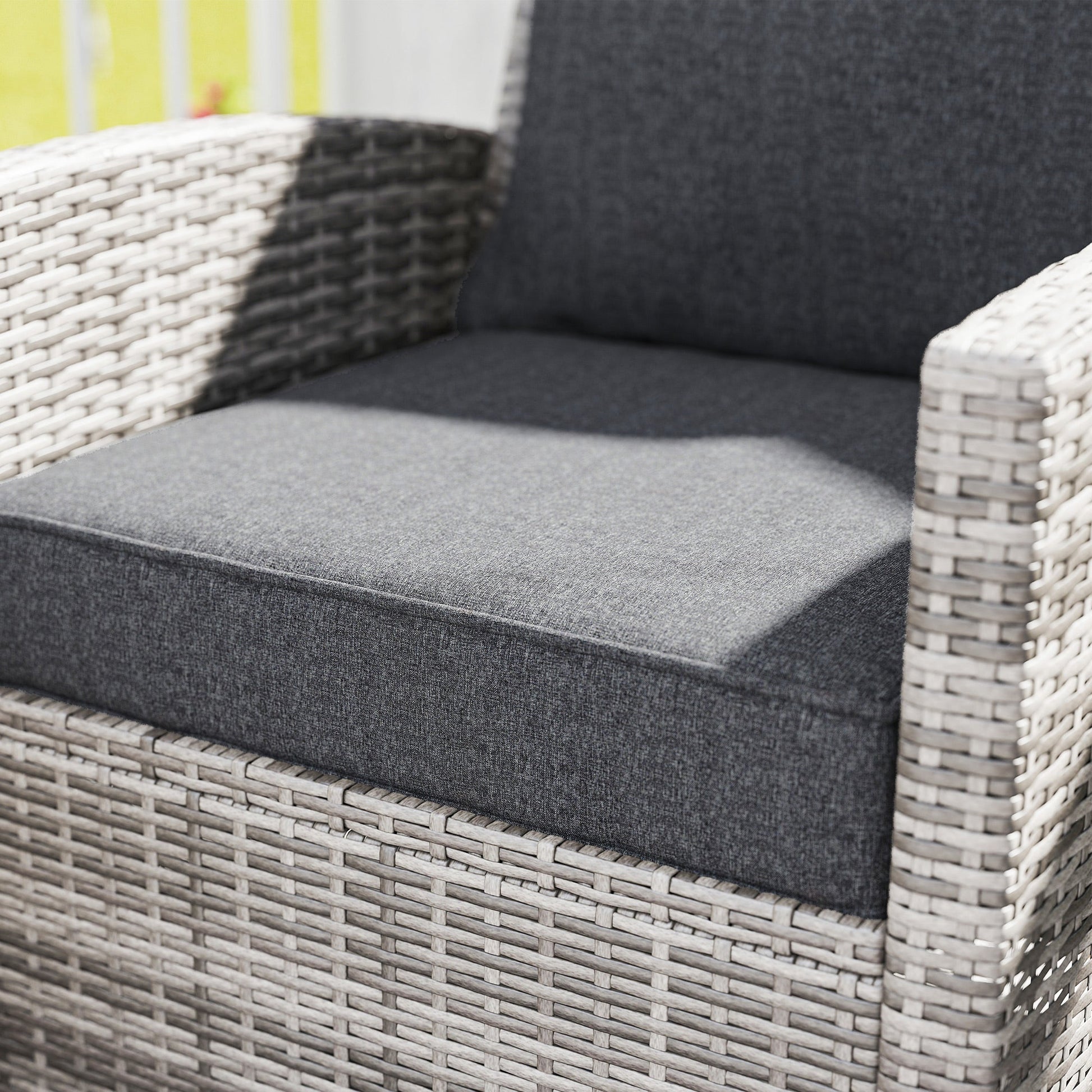 Outdoor Chair Cushions Set of 4, 24" x 24" Fade Resistant Patio Chair Cushions for Outdoor Furniture, Outdoor Seat Cushions, Grey