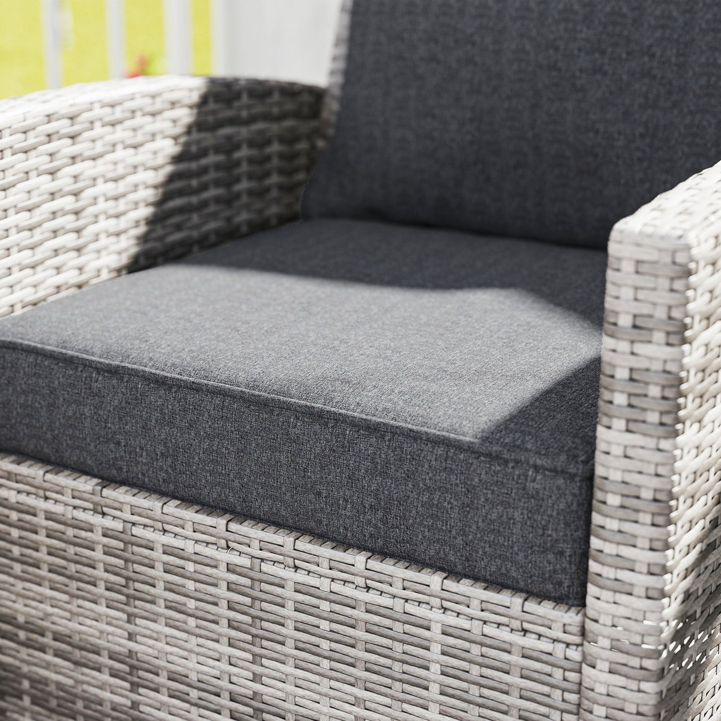 Outdoor Chair Cushions Set of 4, 24" x 24" Fade Resistant Patio Chair Cushions for Outdoor Furniture, Outdoor Seat Cushions, Grey