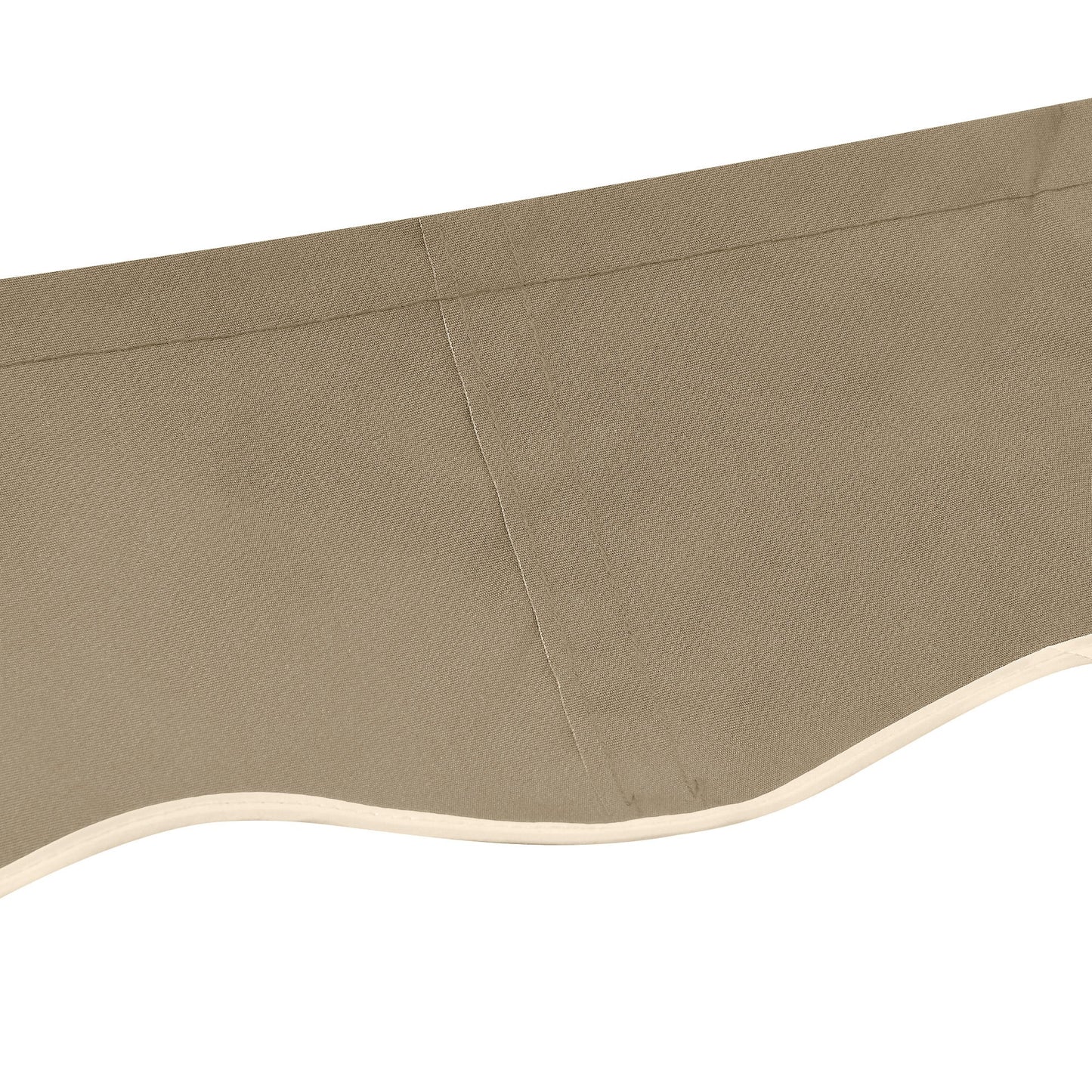 13' x 8' Retractable Awning Fabric Replacement Outdoor Sunshade Canopy Awning Cover, UV Protection, Beige
