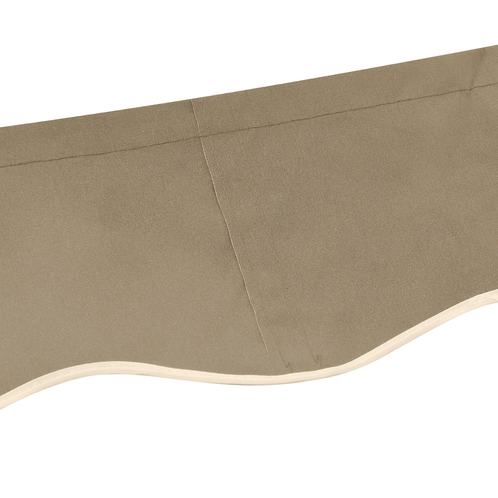 13' x 8' Retractable Awning Fabric Replacement Outdoor Sunshade Canopy Awning Cover, UV Protection, Beige