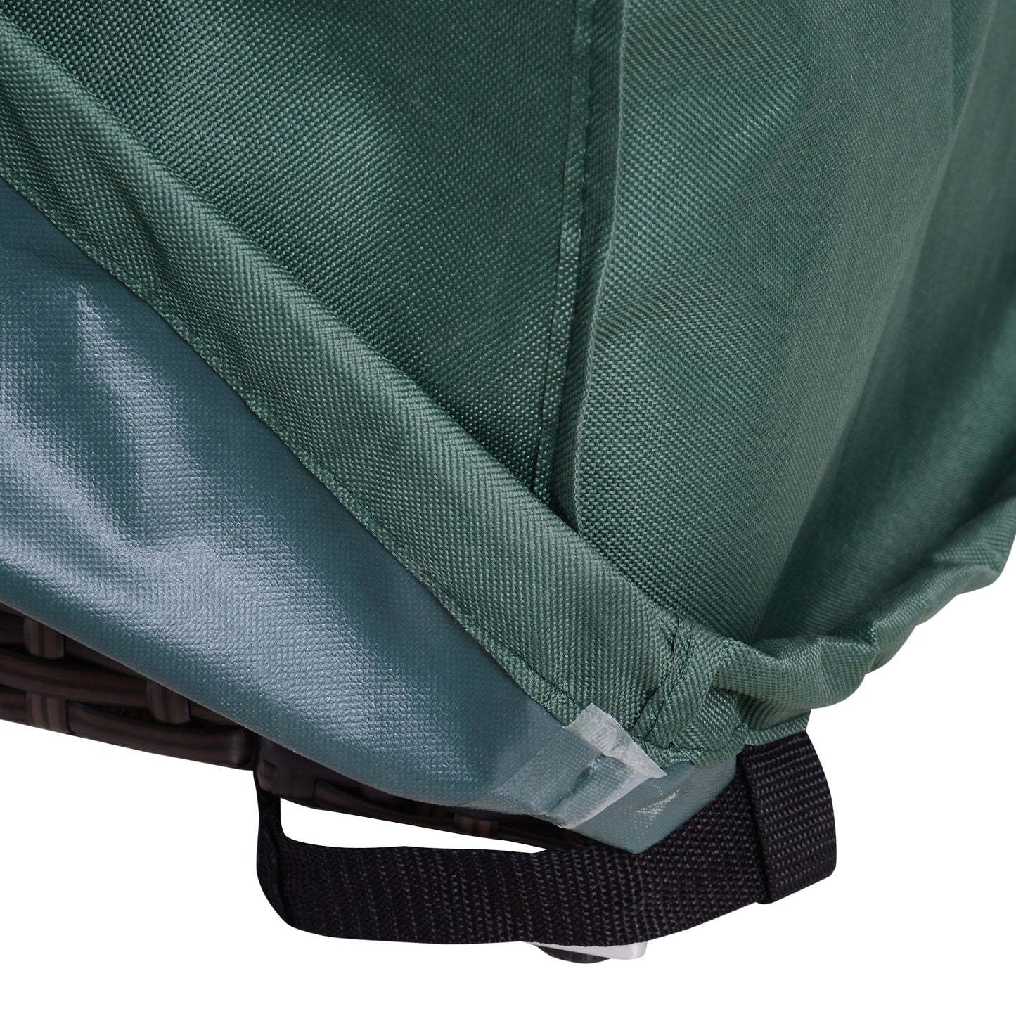 7.5 x 7.5FT Large Patio Garden Furniture Set Cover 600D Oxford Square Waterproof, Green