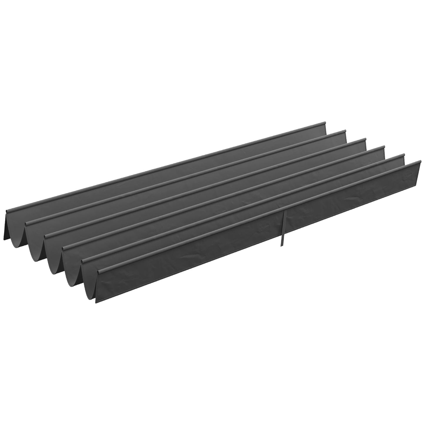 Retractable Replacement Pergola Canopy for 10' x 13' Pergola, Pergola Cover Replacement, Dark Grey