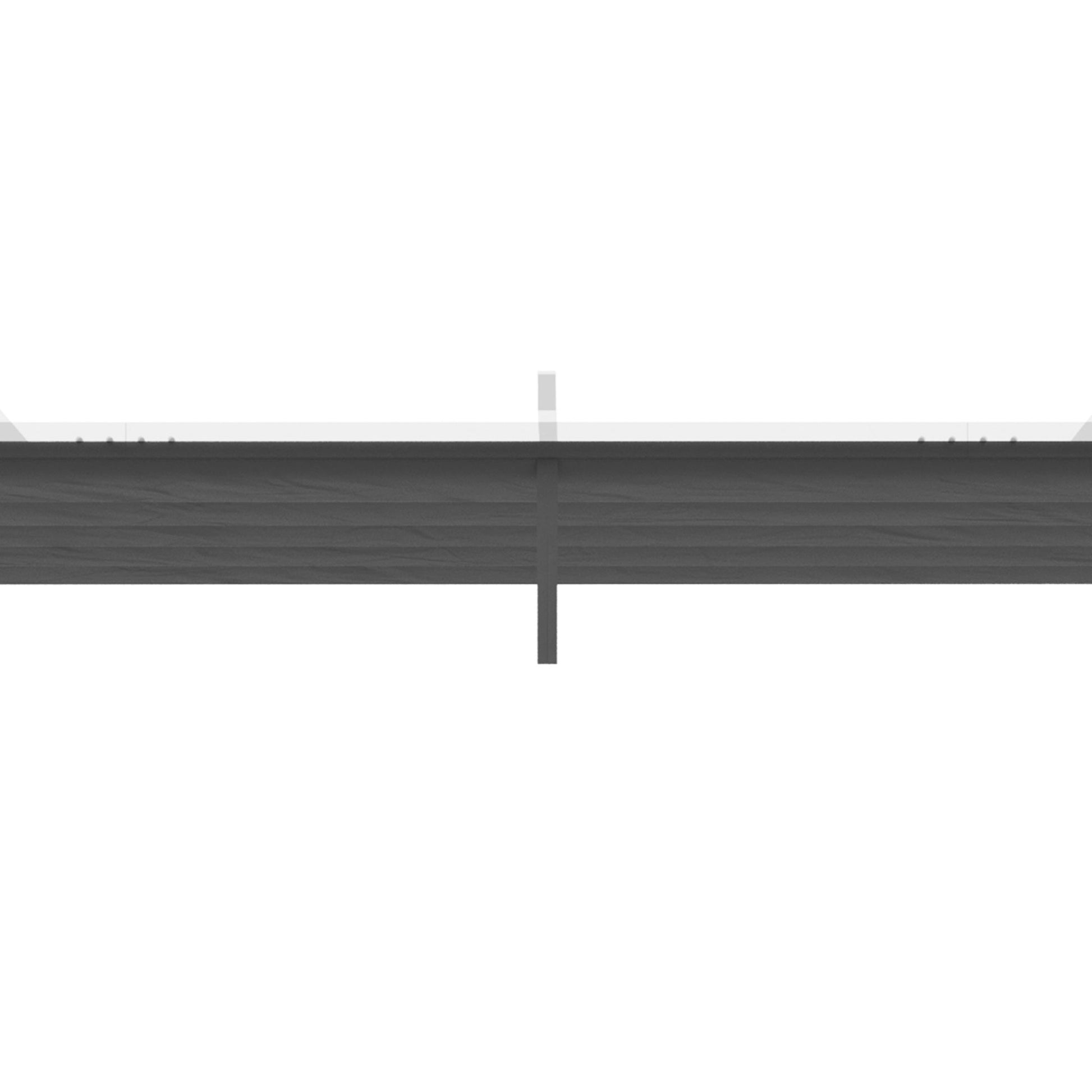 Retractable Replacement Pergola Canopy for 10' x 13' Pergola, Pergola Cover Replacement, Dark Grey