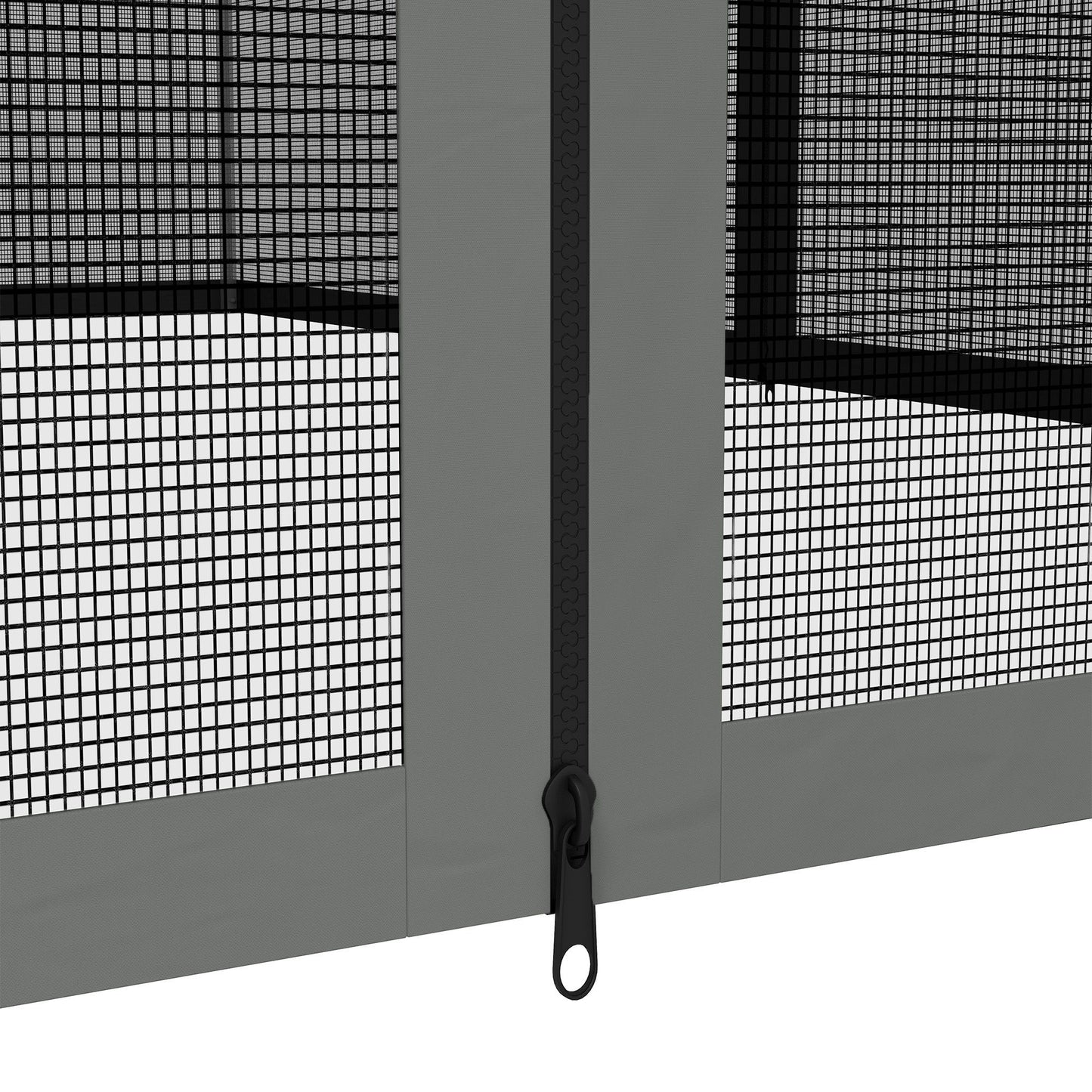 Replacement Mosquito Netting for Gazebo 10' x 13' Black Screen Walls for Canopy with Zippers for Parties and Outdoor Activities, Dark Grey