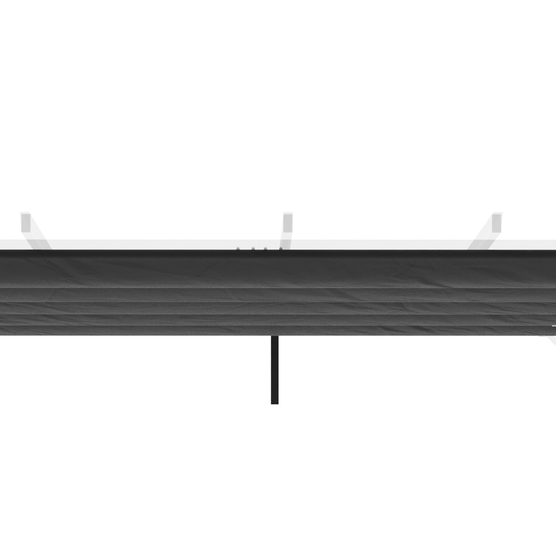 Retractable Replacement Pergola Canopy for 10' x 10' Pergola, Pergola Cover Replacement, Dark Grey