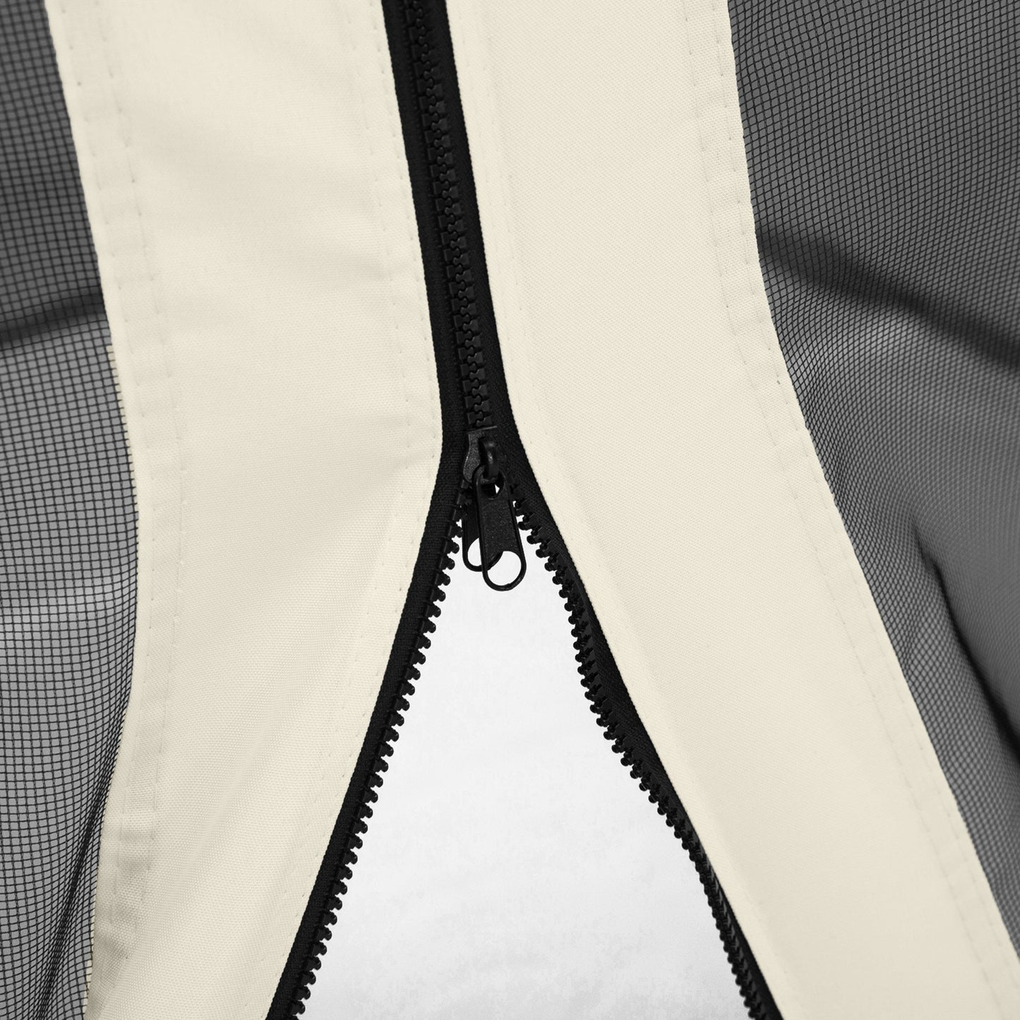 Replacement Mosquito Netting for Gazebo 10' x 12' Black Screen Walls for Canopy with Zippers for Parties and Outdoor Activities, White