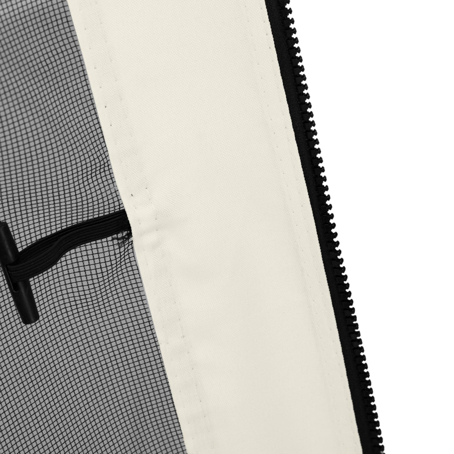 Replacement Mosquito Netting for Gazebo 10' x 12' Black Screen Walls for Canopy with Zippers for Parties and Outdoor Activities, White
