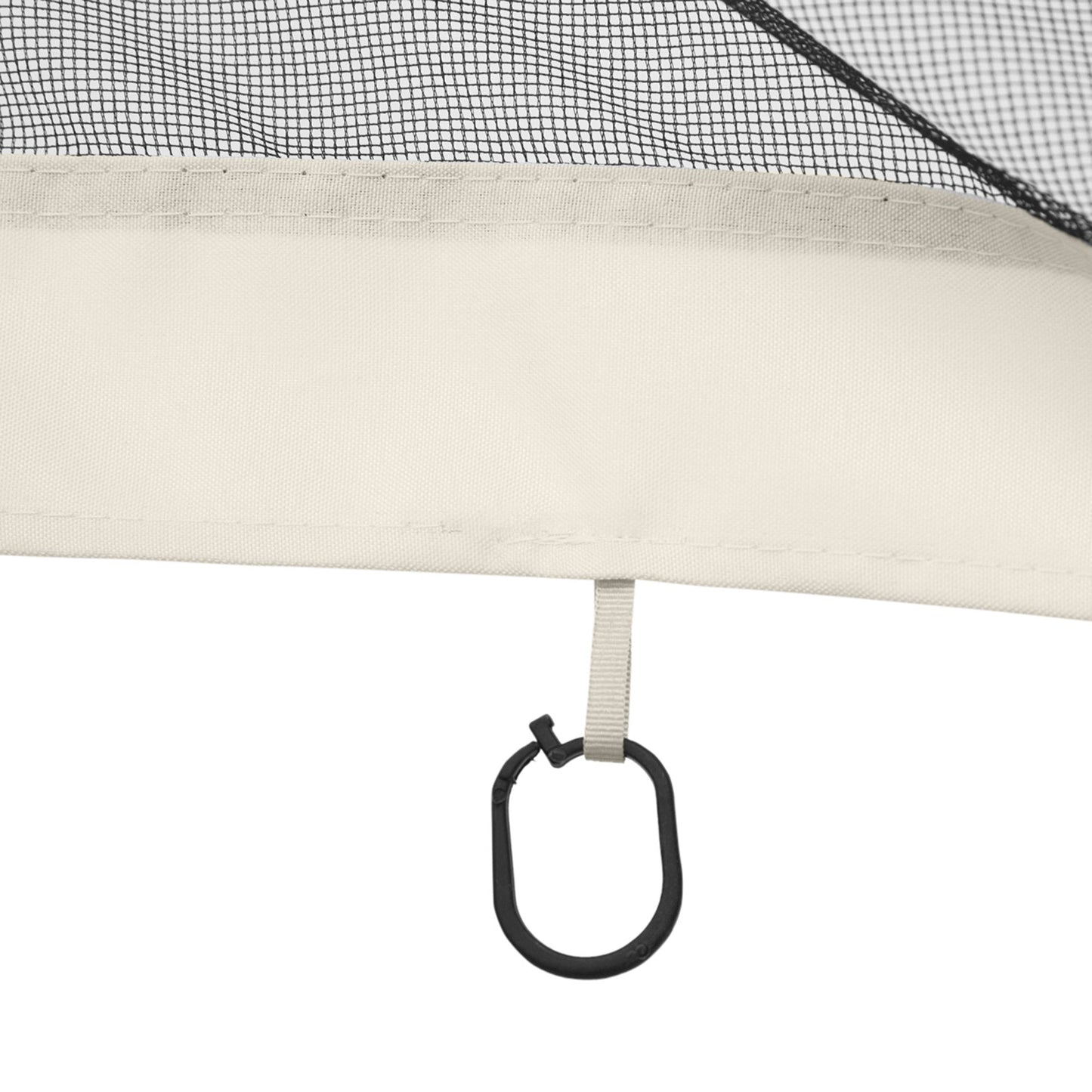 Replacement Mosquito Netting for Gazebo 10' x 12' Black Screen Walls for Canopy with Zippers for Parties and Outdoor Activities, White