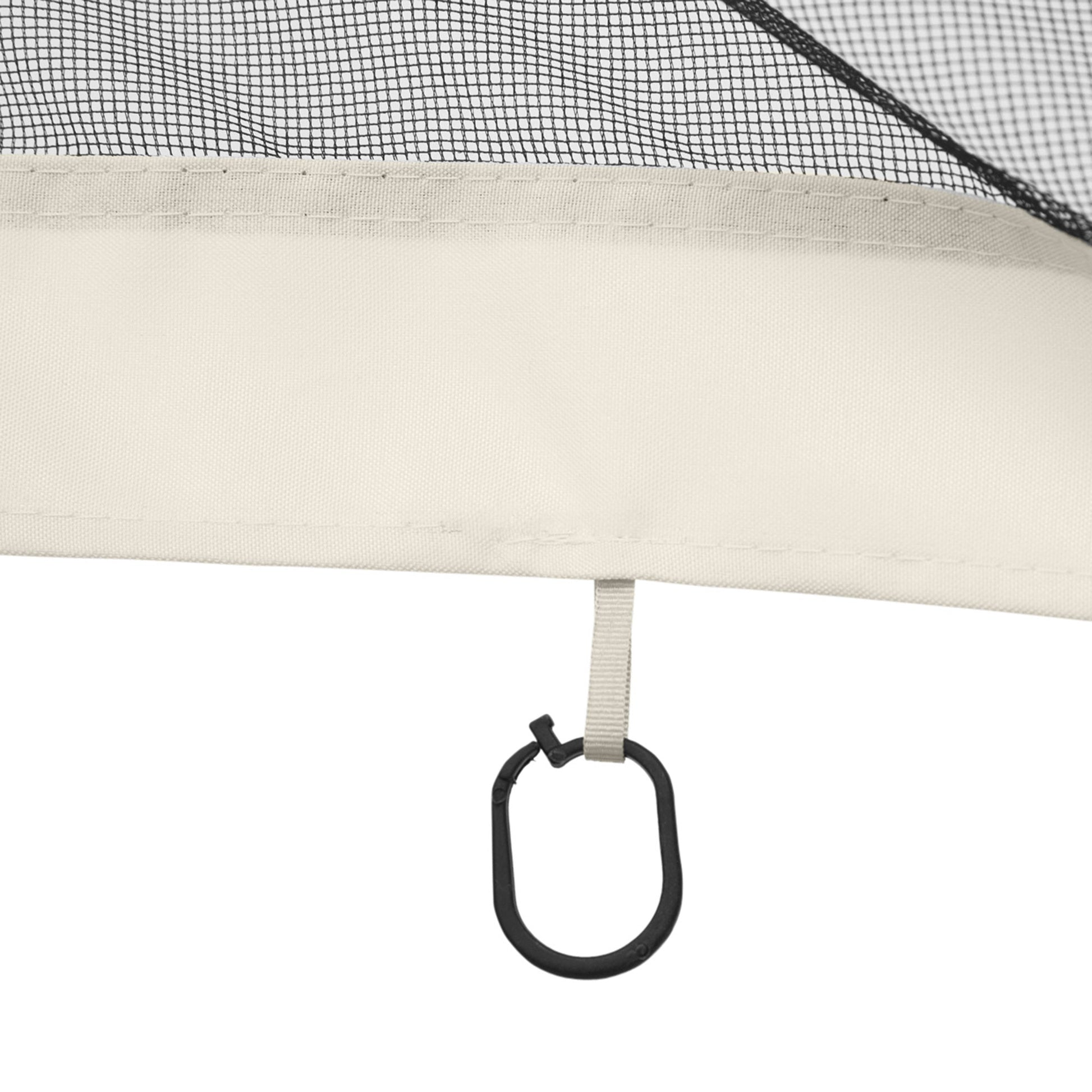 Replacement Mosquito Netting for Gazebo 10' x 12' Black Screen Walls for Canopy with Zippers for Parties and Outdoor Activities, White
