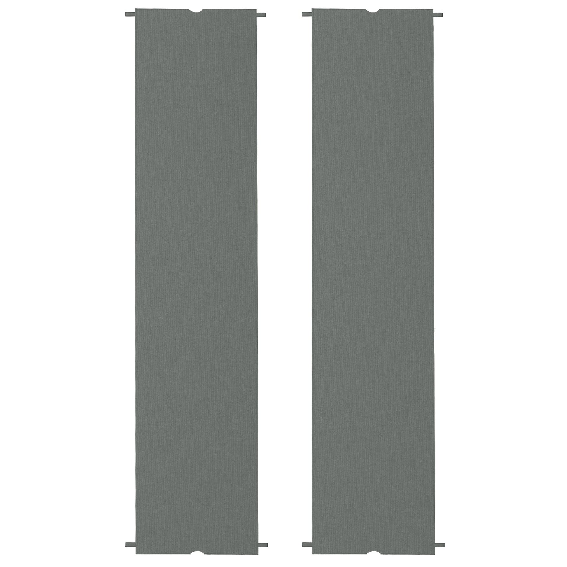 2 Pcs 16 x 4ft Pergola Canopy Replacement, UV Protection Pergola Shade Cover, Easy to Install, for 10 x 10ft Pergola, Dark Grey
