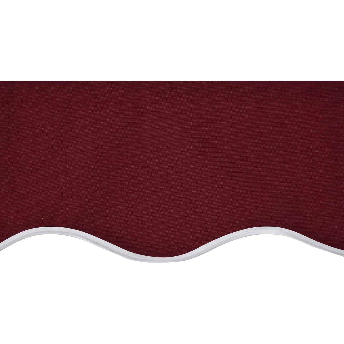 11' x 10' Retractable Awning Fabric Replacement Outdoor Sunshade Canopy Awning Cover, UV Protection, Wine Red