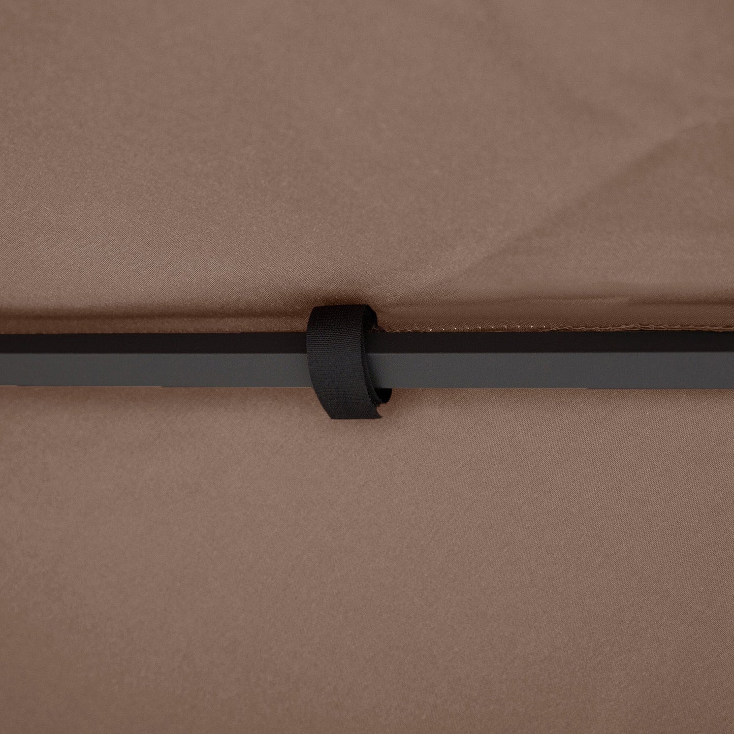 9.8' x 9.8' Square 2-Tier Gazebo Canopy Replacement Top Cover Outdoor Garden Sun Shade, Coffee