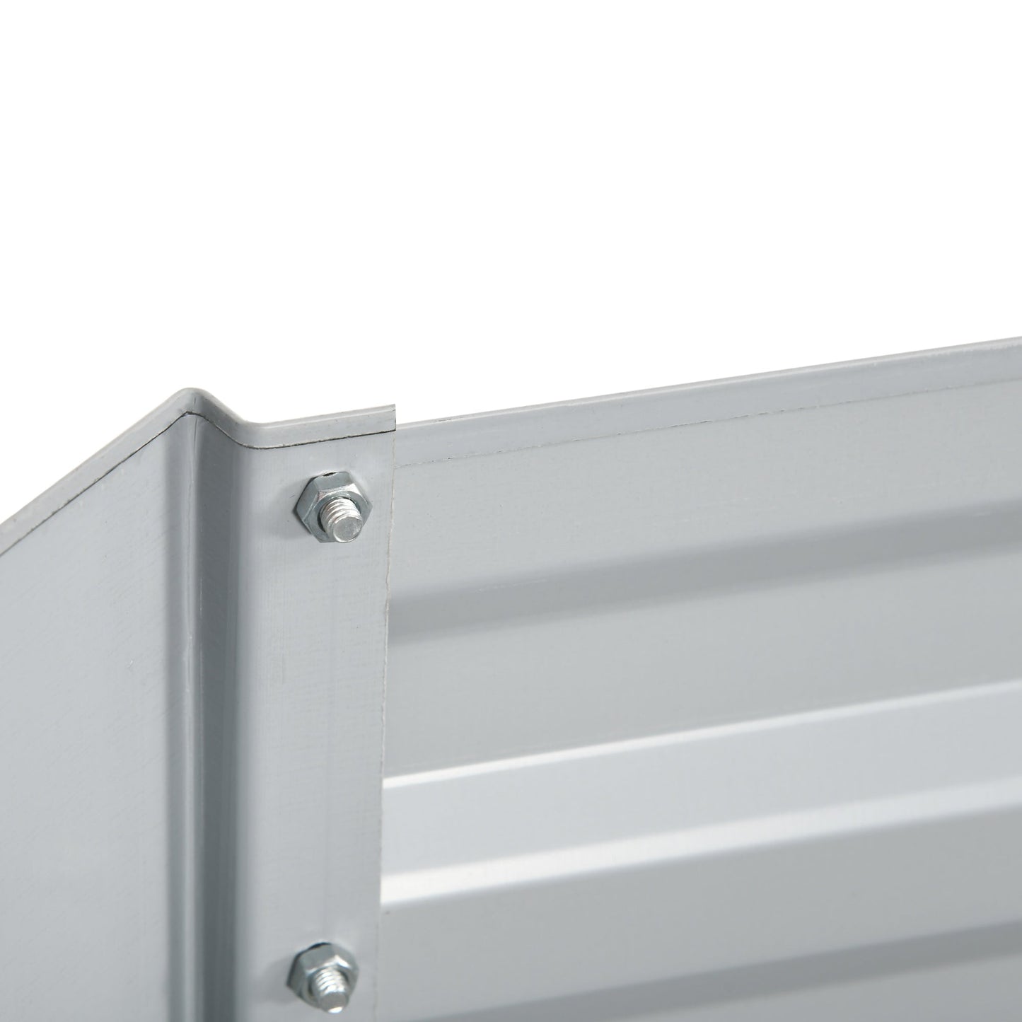Raised Garden Bed, 6' x 3' x 2' Galvanized Steel Planters for Outdoor Plants with Multi-reinforced Rods for Vegetables, Flowers and Herbs, Light Grey