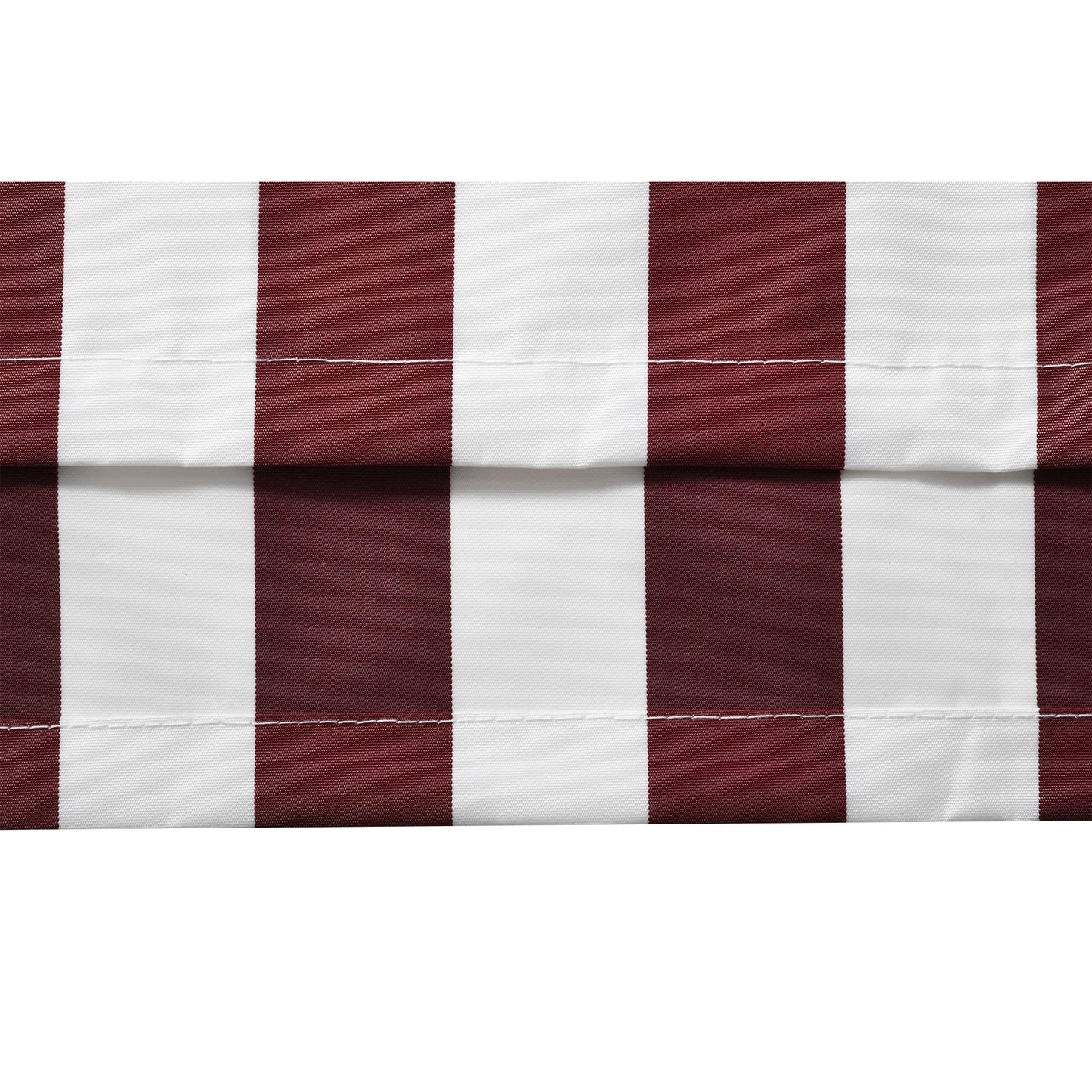 11' x 10' Retractable Awning Fabric Replacement Outdoor Sunshade Canopy Awning Cover, UV Protection, Red and White