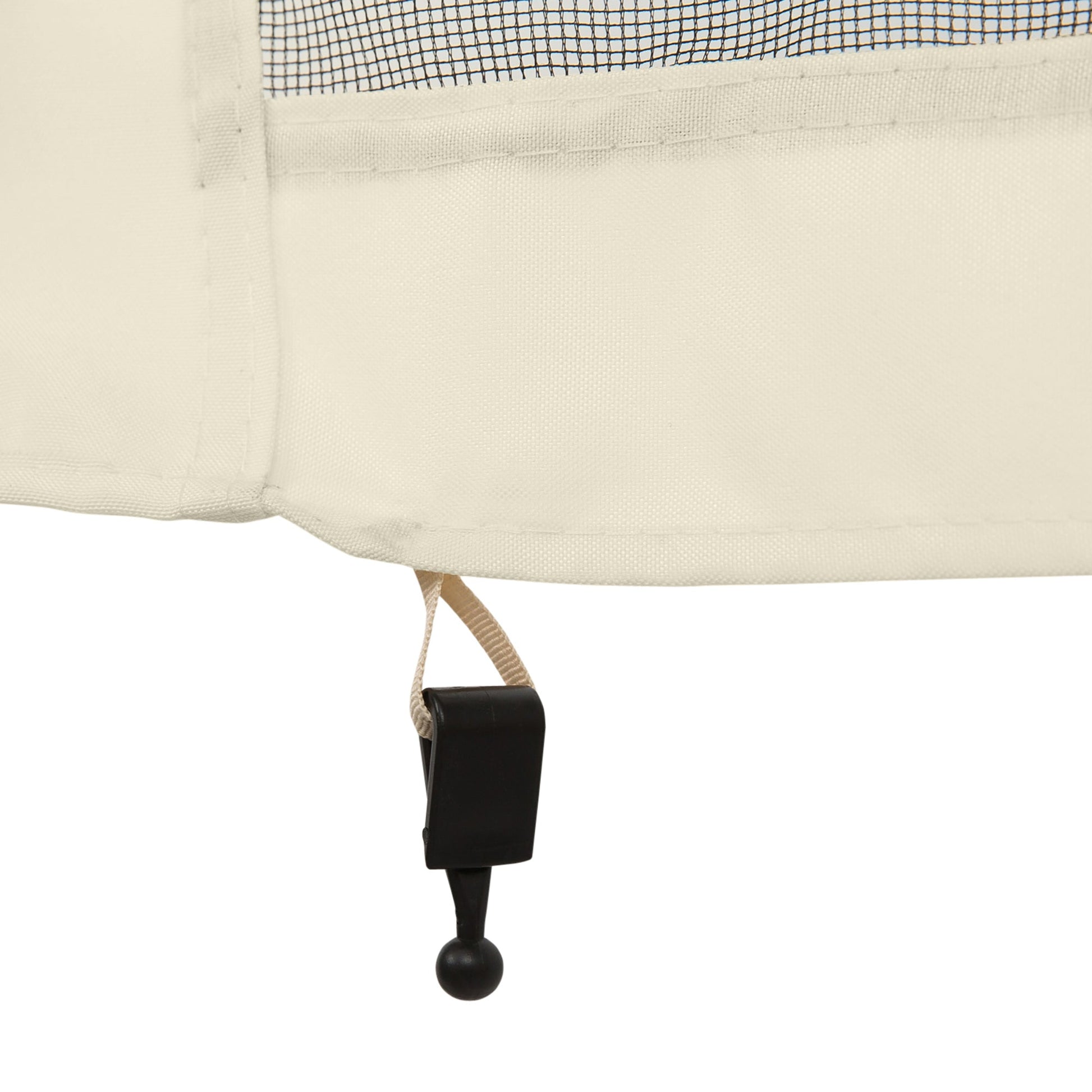 Replacement Mosquito Netting for Gazebo 10' x 12' Black Screen Walls for Canopy with Zippers for Parties and Outdoor Activities, Cream White