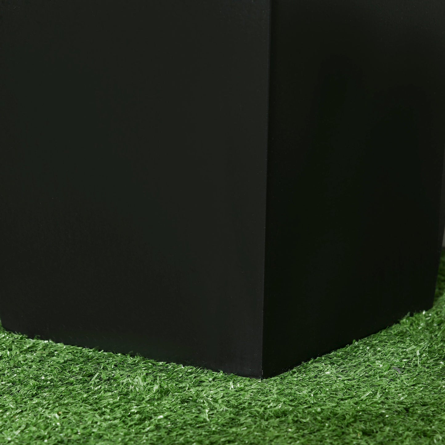 Set of 2 Tall Planters with Drainage Holes, 22" / 18" Outdoor Flower Pots for Patio, Yard, Garden, Black