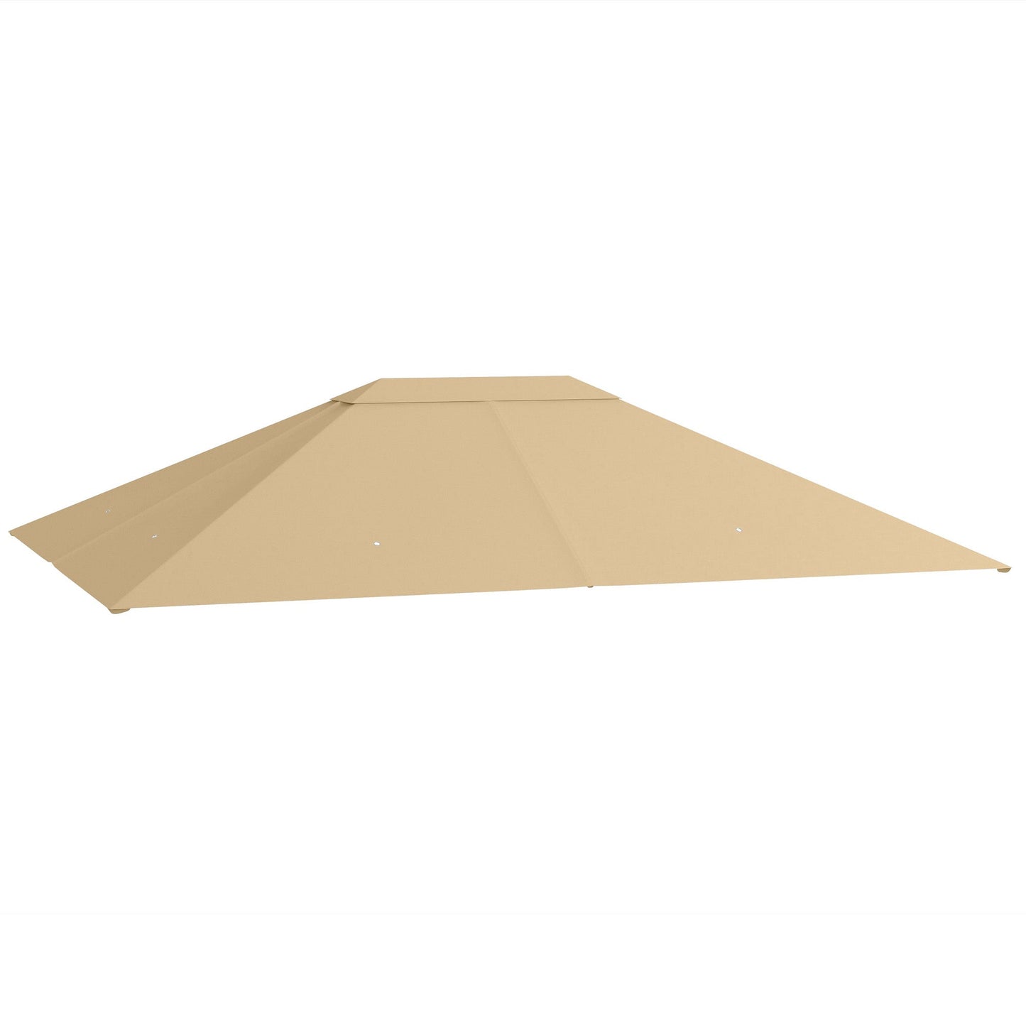 10' x 13' Gazebo Canopy Replacement, Outdoor Gazebo Cover Top Roof Replacement with Vents and Drain Holes, (TOP COVER ONLY), Khaki