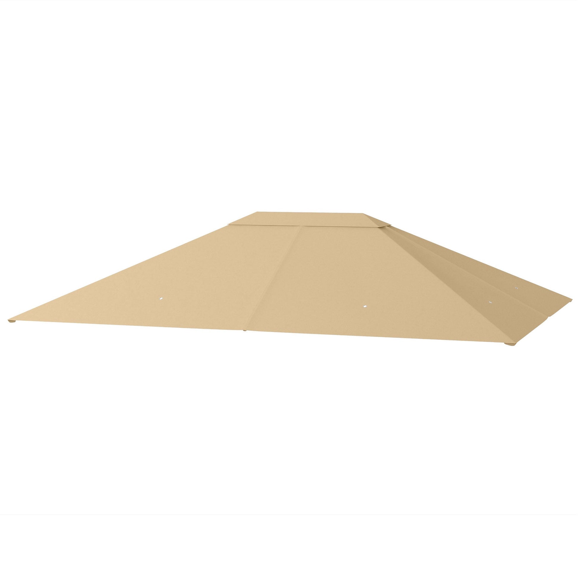 10' x 13' Gazebo Canopy Replacement, Outdoor Gazebo Cover Top Roof Replacement with Vents and Drain Holes, (TOP COVER ONLY), Khaki