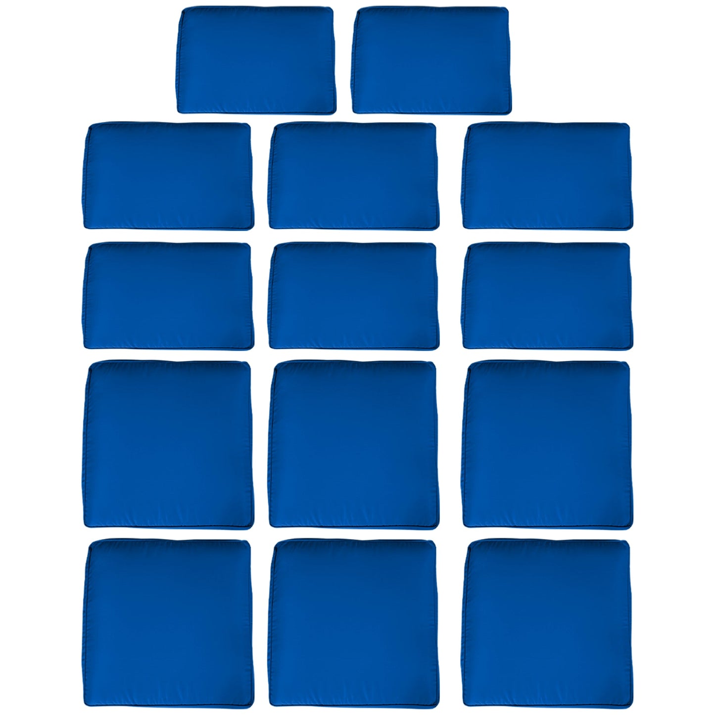 14Pcs Outdoor Cushion Covers, Patio Cushion Covers Replacement for Rattan Sofa Set - No Cushion Included, Navy Blue