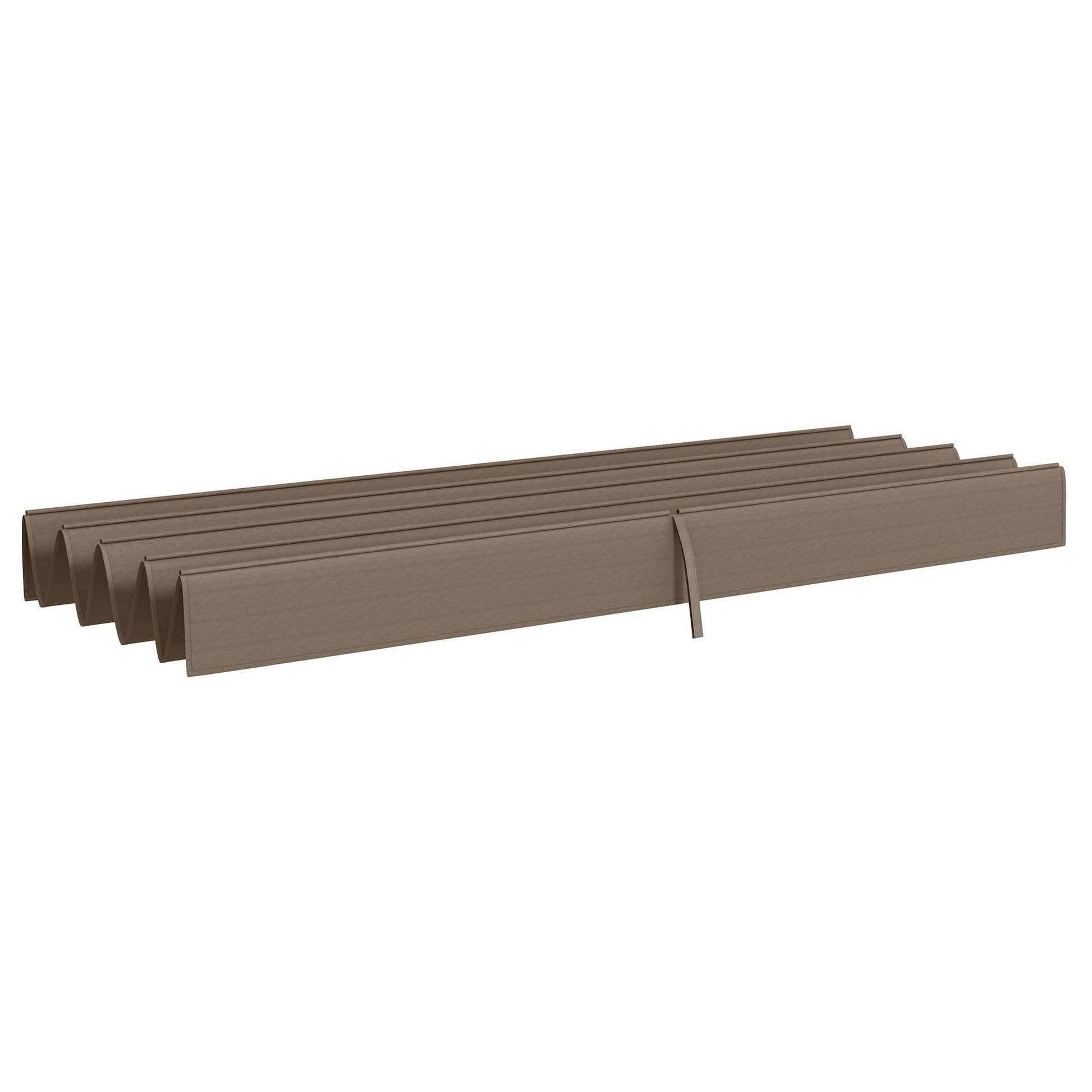 Retractable Pergola Canopy, Sun Shade Cover, UV30+ Protected Replacement Canopy Fabric for 9.8' x 7.1' Pergola, Coffee