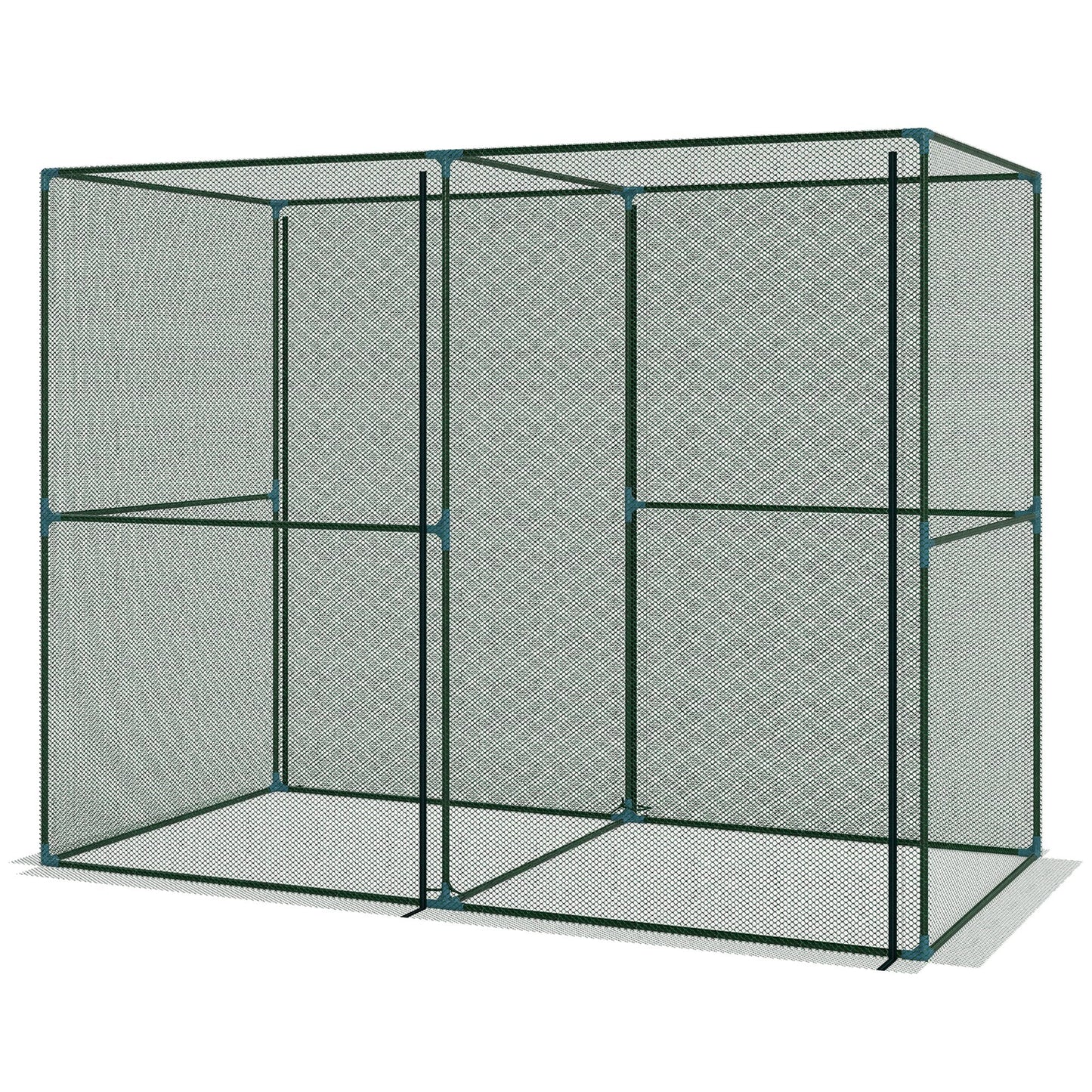 8' x 4' Crop Cage, Plant Protection Tent with Zippered Doors for Vegetable Garden, Backyard, Green