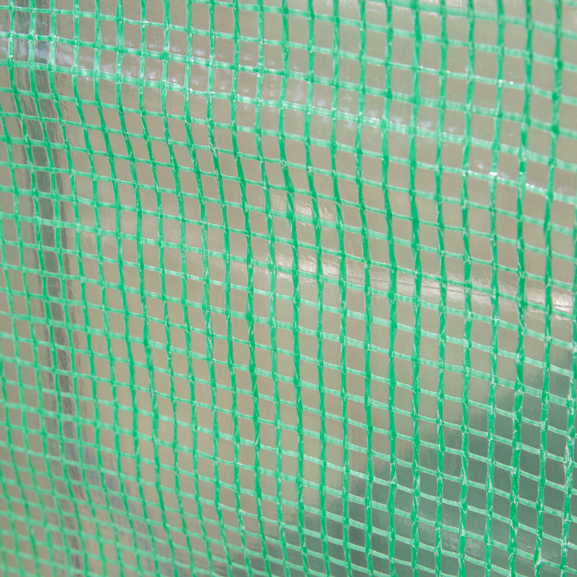 9.8' x 3.3' x 6.6' Outdoor Garden Greenhouse, Steel Frame Plant Growing Greenhouse with Double Doors and 4 Windows, PE Cover for Backyard, Patio, Green