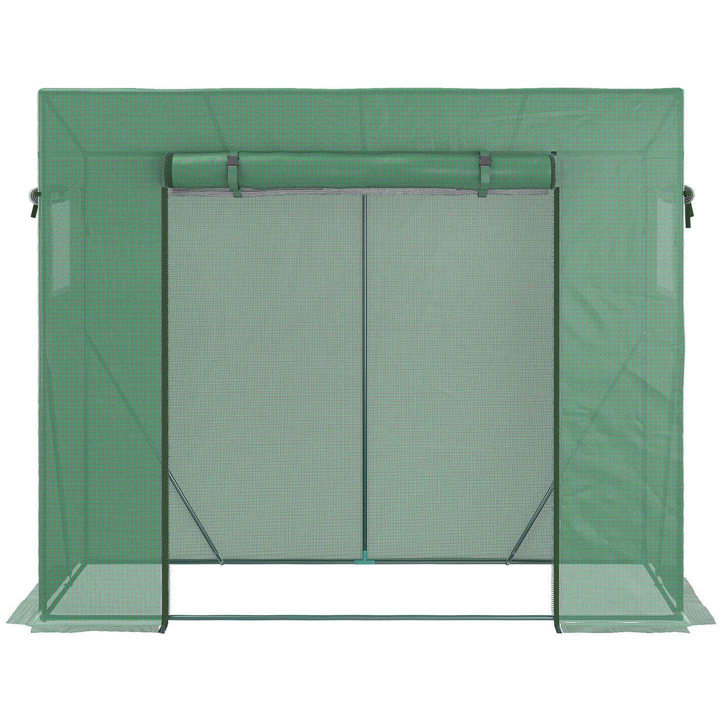 6.6' x 2.5' x 5.5' Walk-in Greenhouse Patio Hot House Plants Flowers Herbs Tomato Grow with Steel Frame Door Window Garden Balcony Patio Green