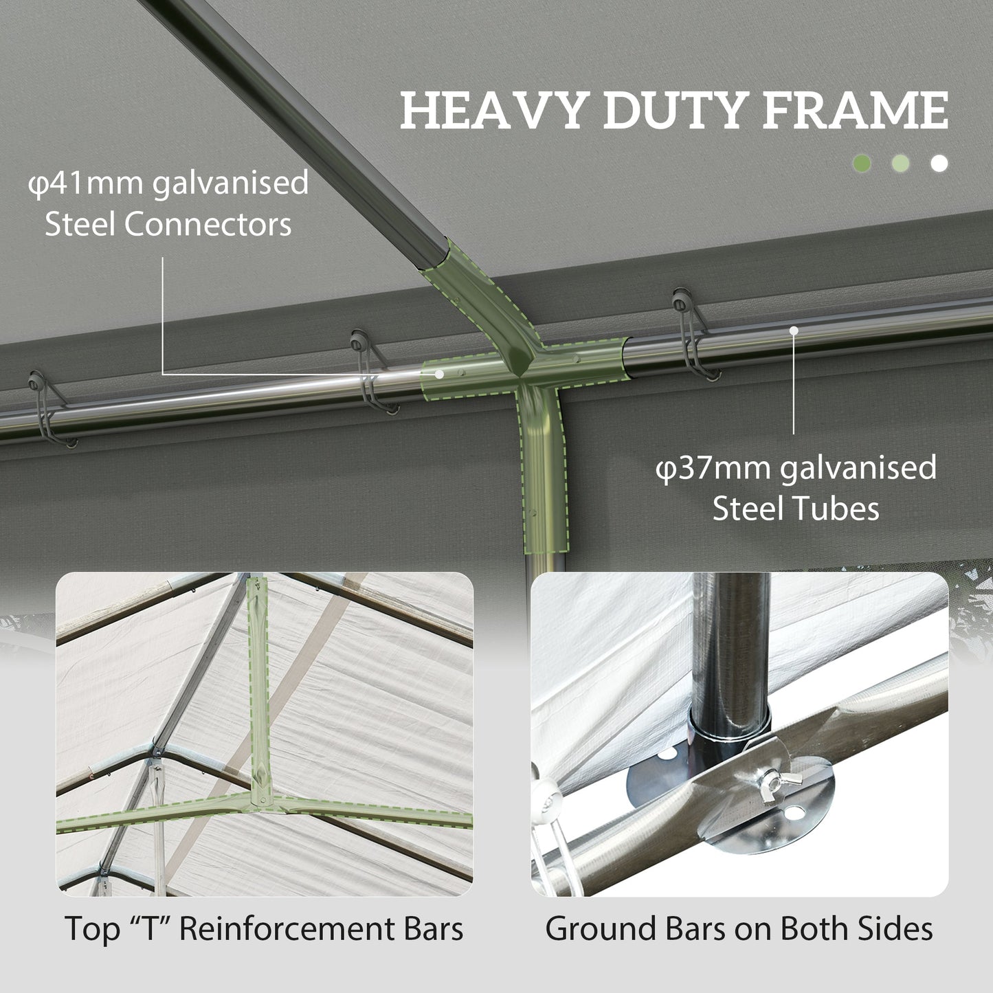 40' x 20' Large Outdoor Party Event Tent Patio Gazebo Canopy with Removable Sidewall, White