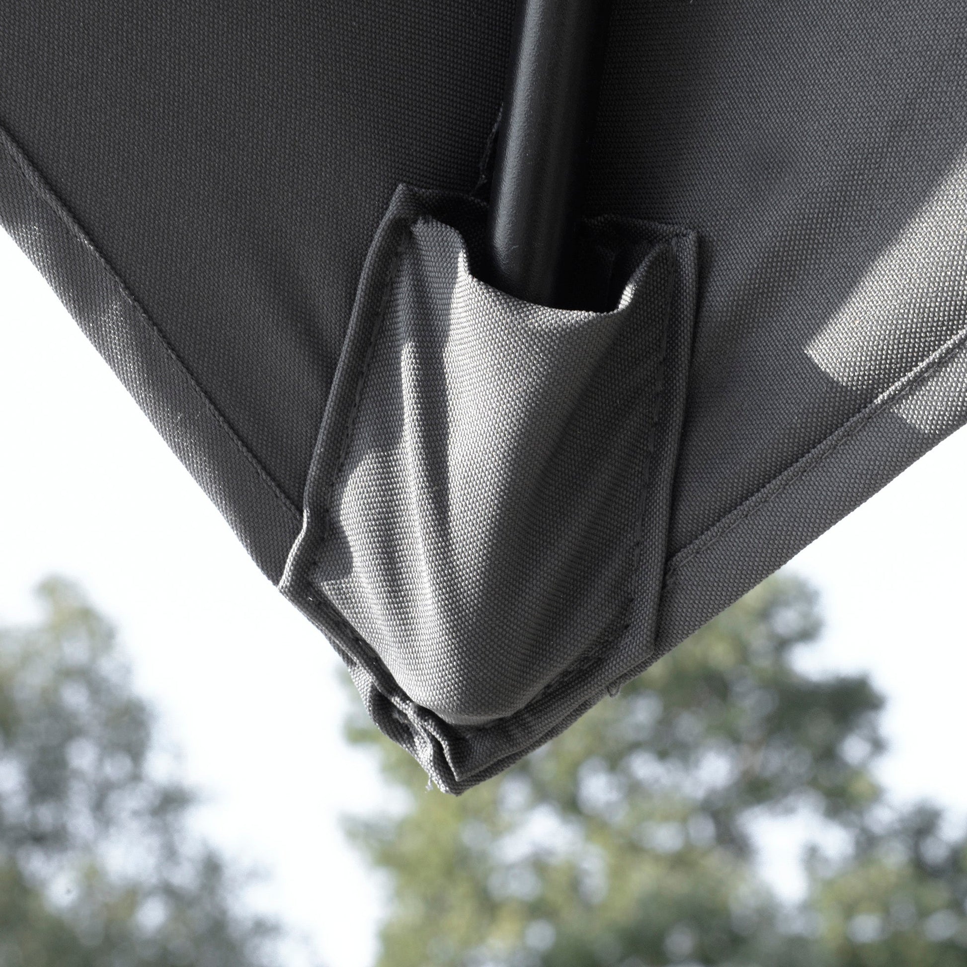 10' x 10' Cantilever Patio Umbrella, Double Top Square Offset Umbrella with 360° Rotation, 5 Adjustable Tilt Angles, Umbrella Cover, Aluminum Pole and Ribs, Charcoal Grey