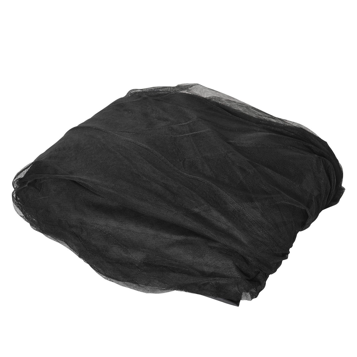 Outdoor Patio 7.5ft Umbrella Table Screen Mosquito Bug Net, Garden Large Umbrella Cover Netting with Zippered Door, Black (Mosquito Netting ONLY)