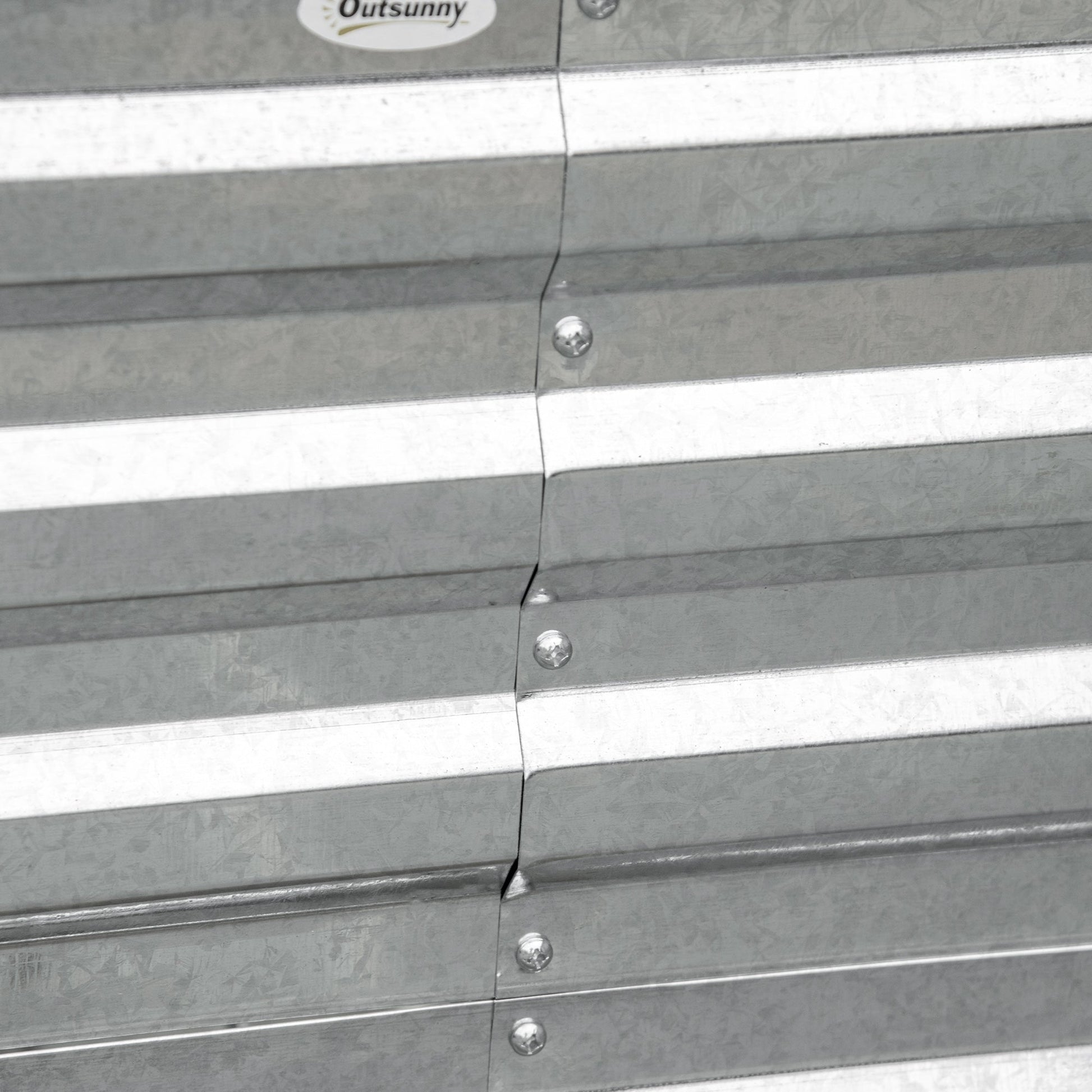 Raised Garden Bed, 6' x 3' x 2' Galvanized Steel Planters for Outdoor Plants with Multi-reinforced Rods for Vegetables, Flowers and Herbs, Silver